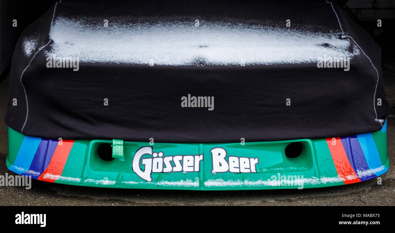 1976 Bmw 3 5 Csl Group 5 Car In The Garage With Snow Dusting On