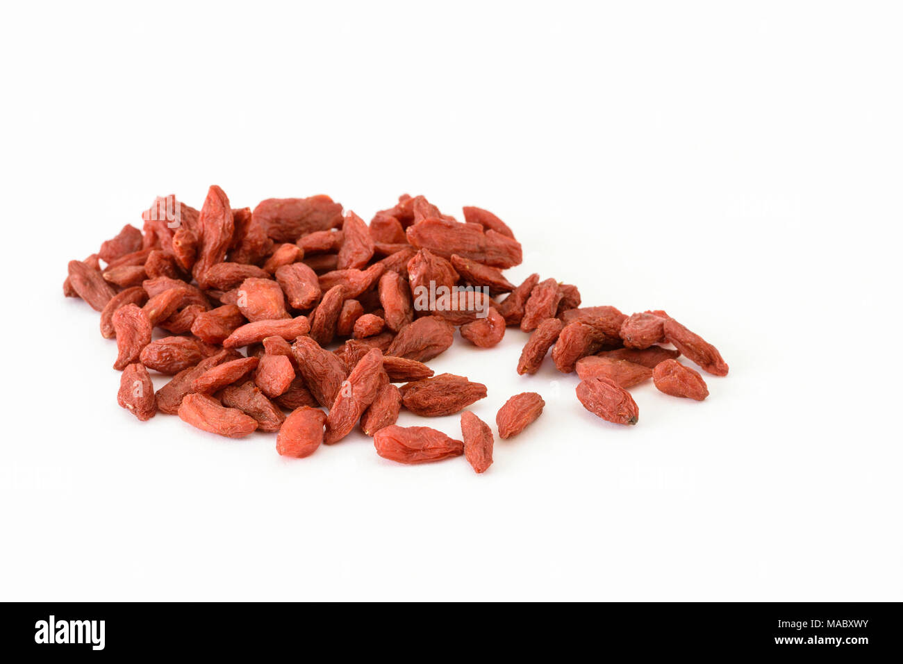 Dried sweet goji berries Cut Out Stock Images & Pictures - Alamy