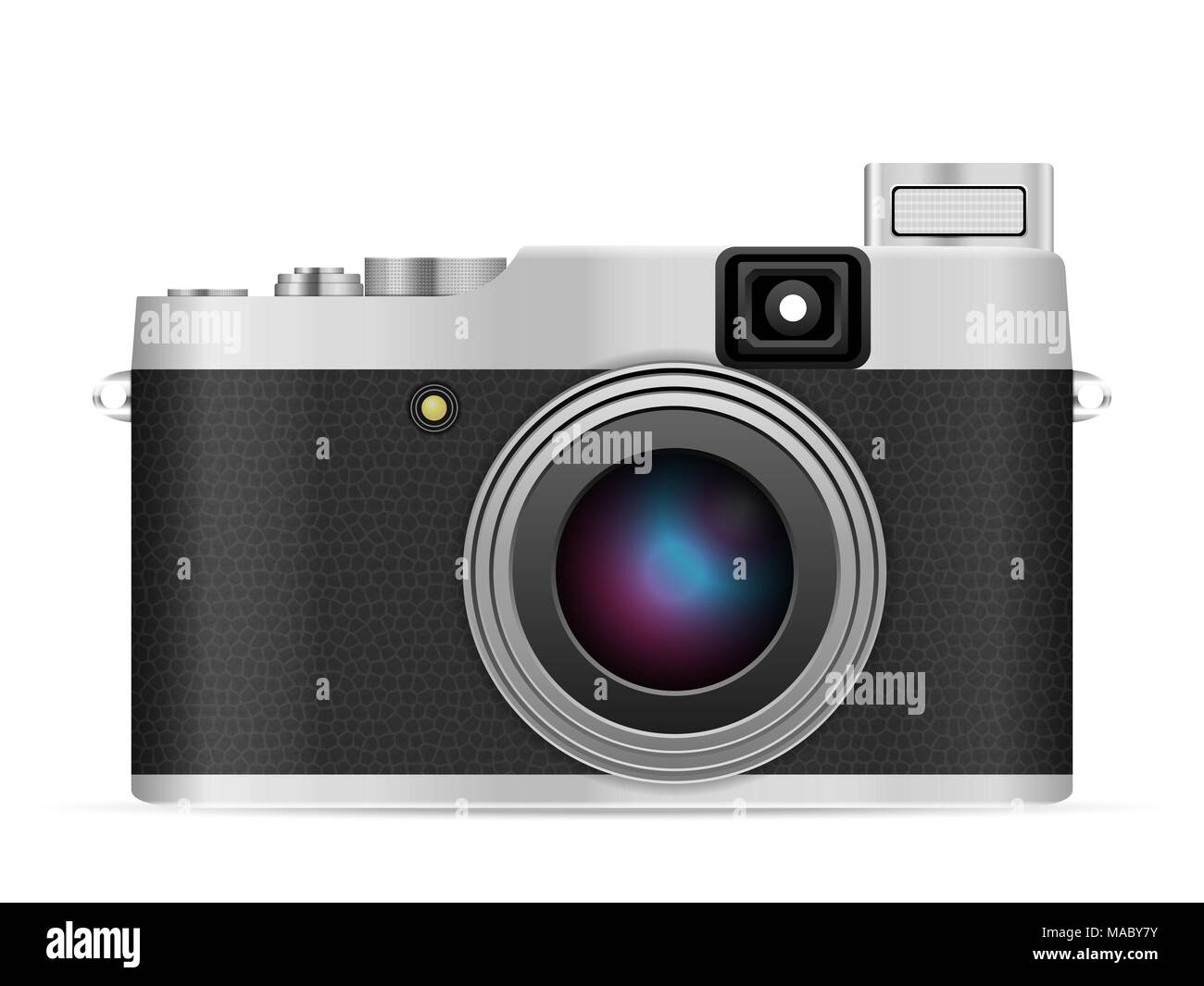 Photo camera on a white background. Vector illustration Stock Photo - Alamy