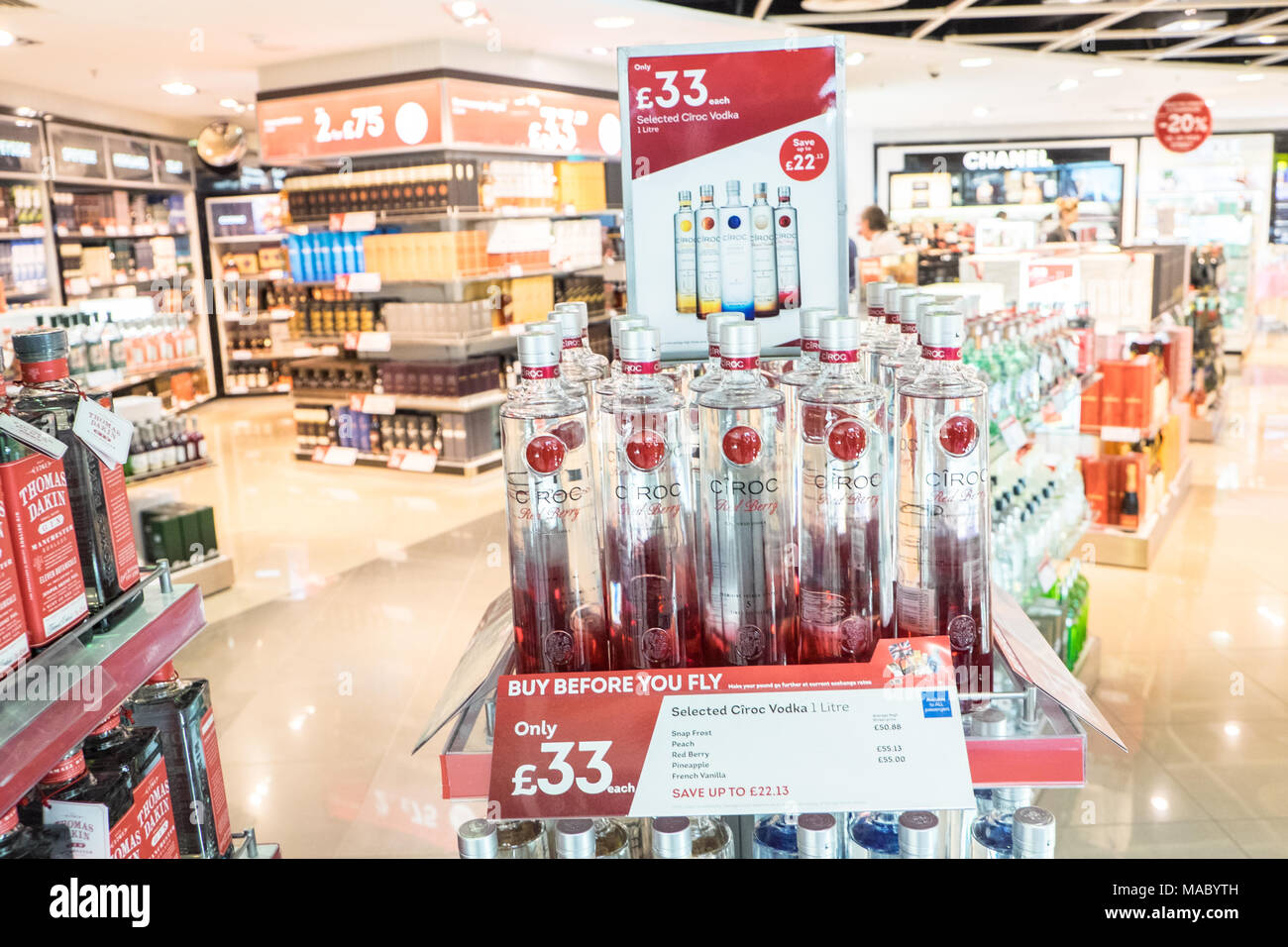 Grey Goose Vodka 40% 1L in duty-free at airport Mumbai - on Arrival