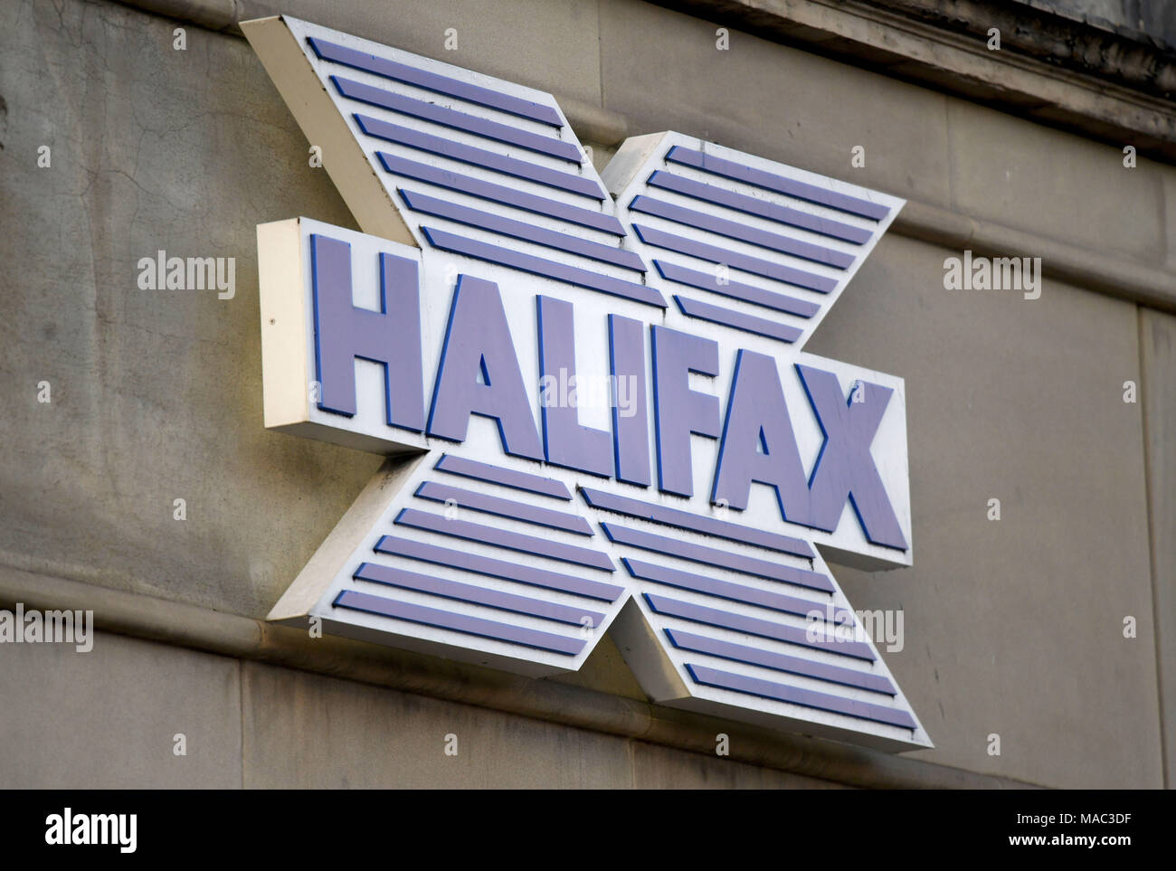 Halifax bank sign logo Stock Photo Alamy
