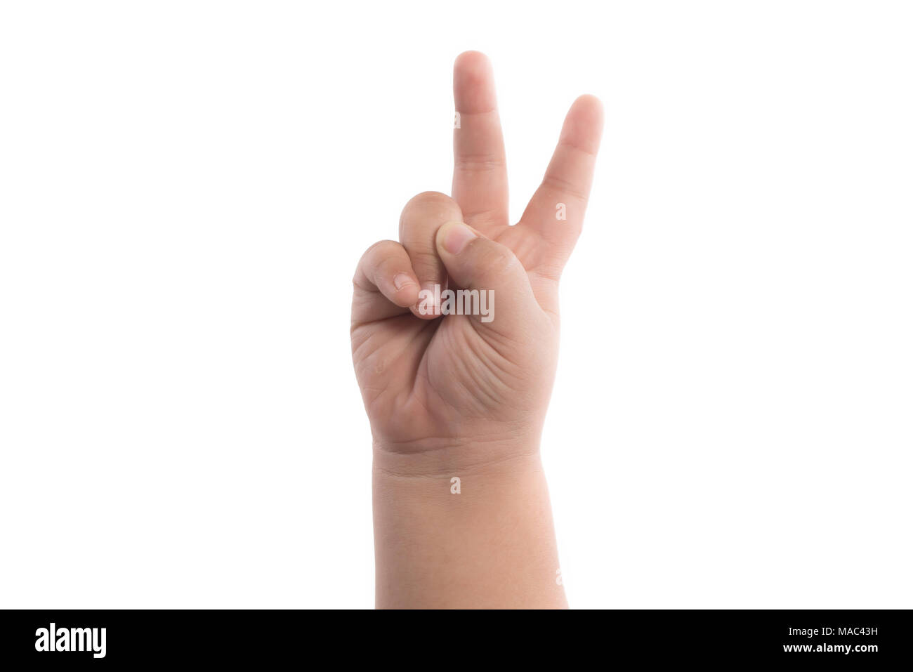 Baby hand, isolated on white background Stock Photo - Alamy