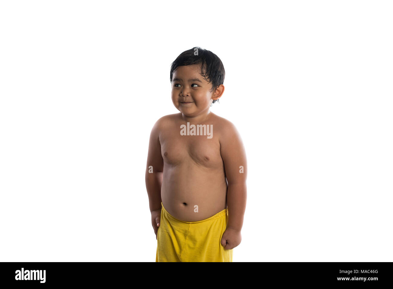 Happy little cute asian boy cute smiling to camera isolated on white ...