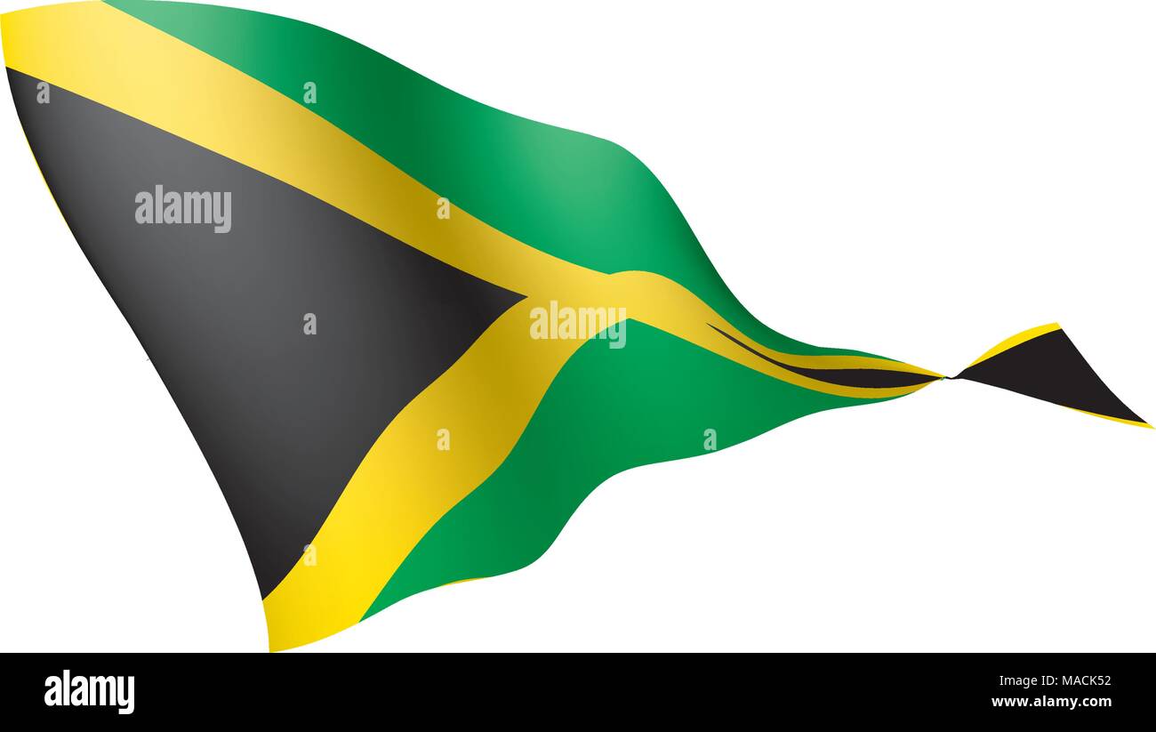 Jamaica flag, vector illustration Stock Vector Image & Art Alamy