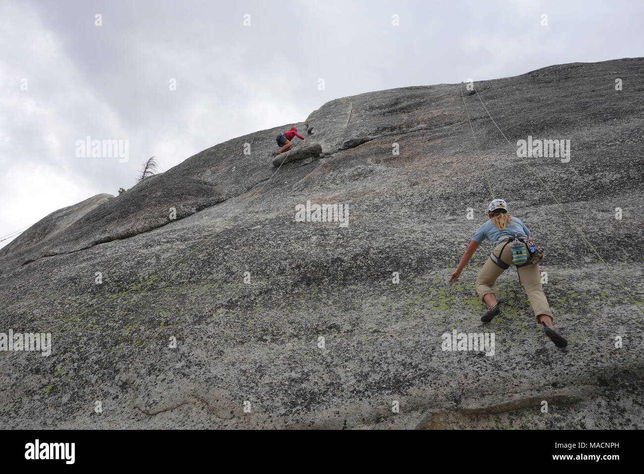 View from the top. biologist Colleen Draguesku enjoys an afternoon of