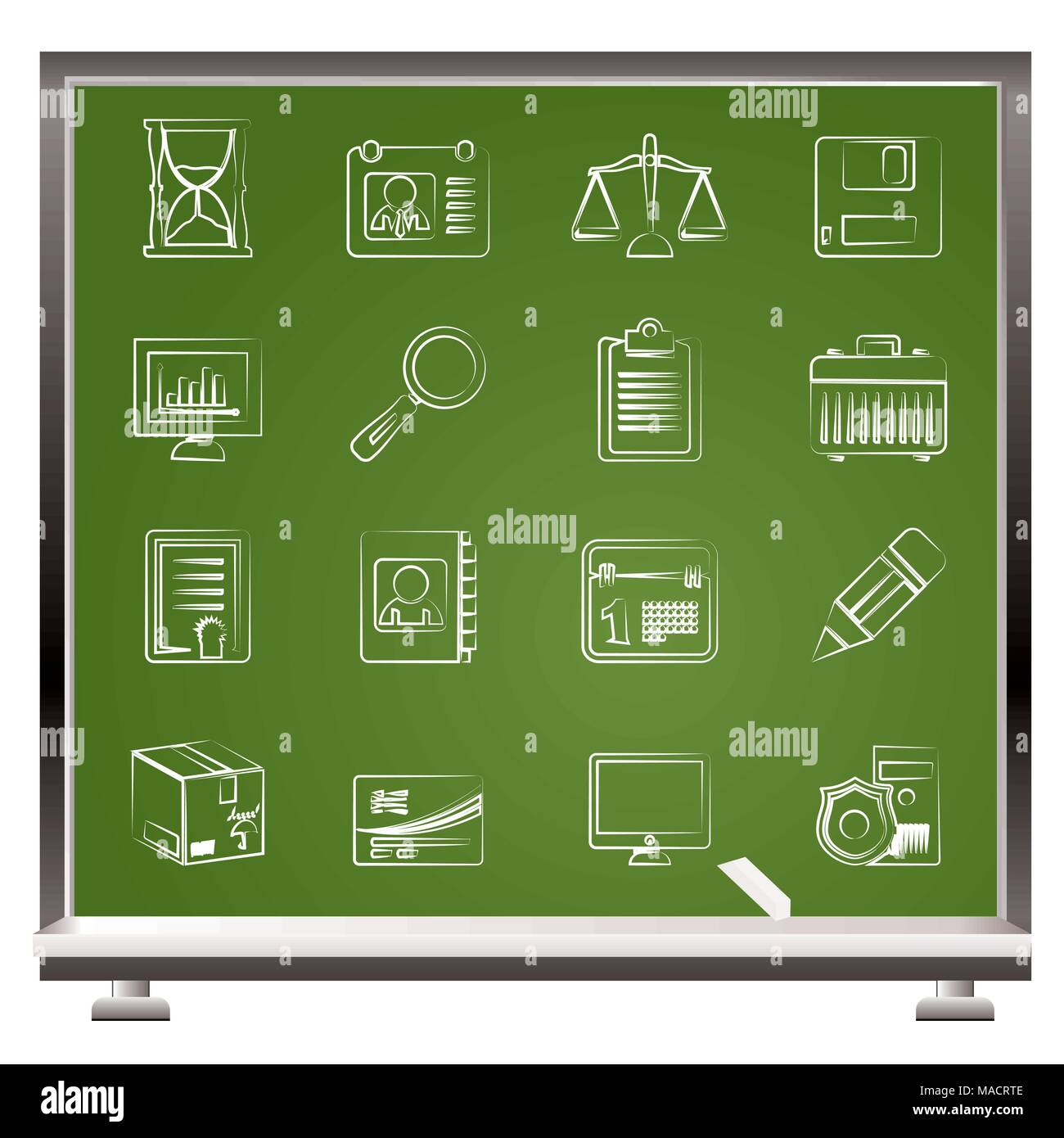Business and office Icons -vector icon set Stock Vector Image & Art - Alamy