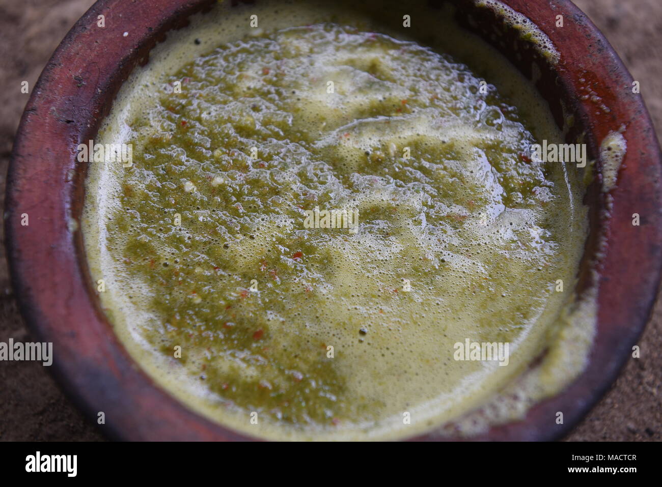 Mexican salsa verde Stock Photo