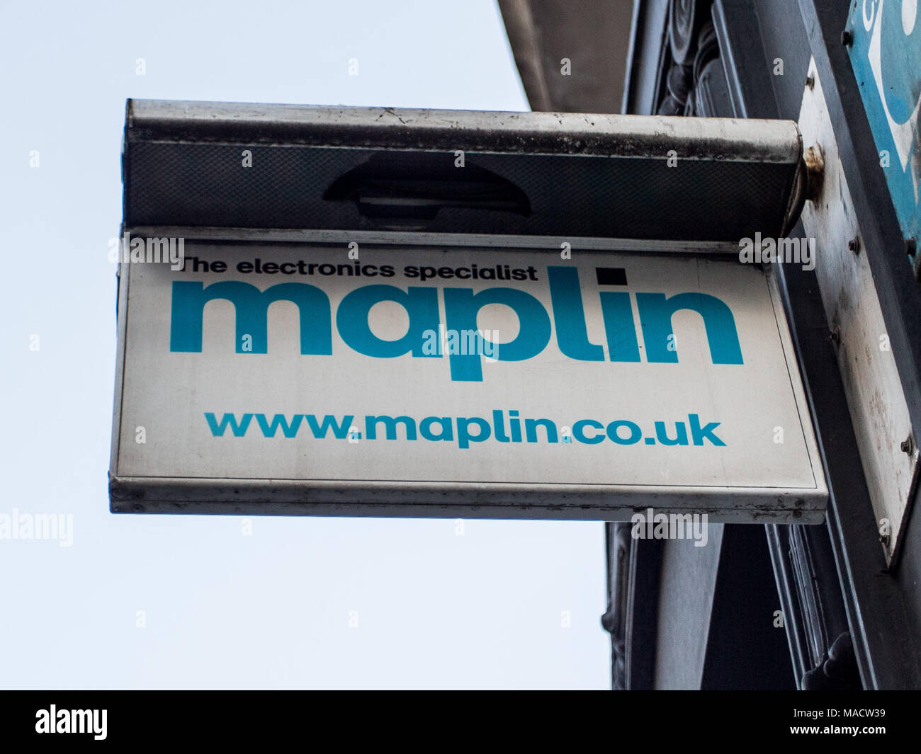 Maplin, with more than 200 stores and 2,300 staff goes into administration though, will continue to trade through the process.  Featuring: Atmosphere, View Where: London, England, United Kingdom When: 28 Feb 2018 Credit: Wheatley/WENN Stock Photo