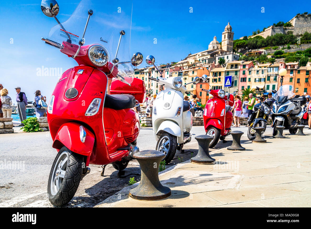 Scooter in cinque terre hi-res stock photography and images - Alamy