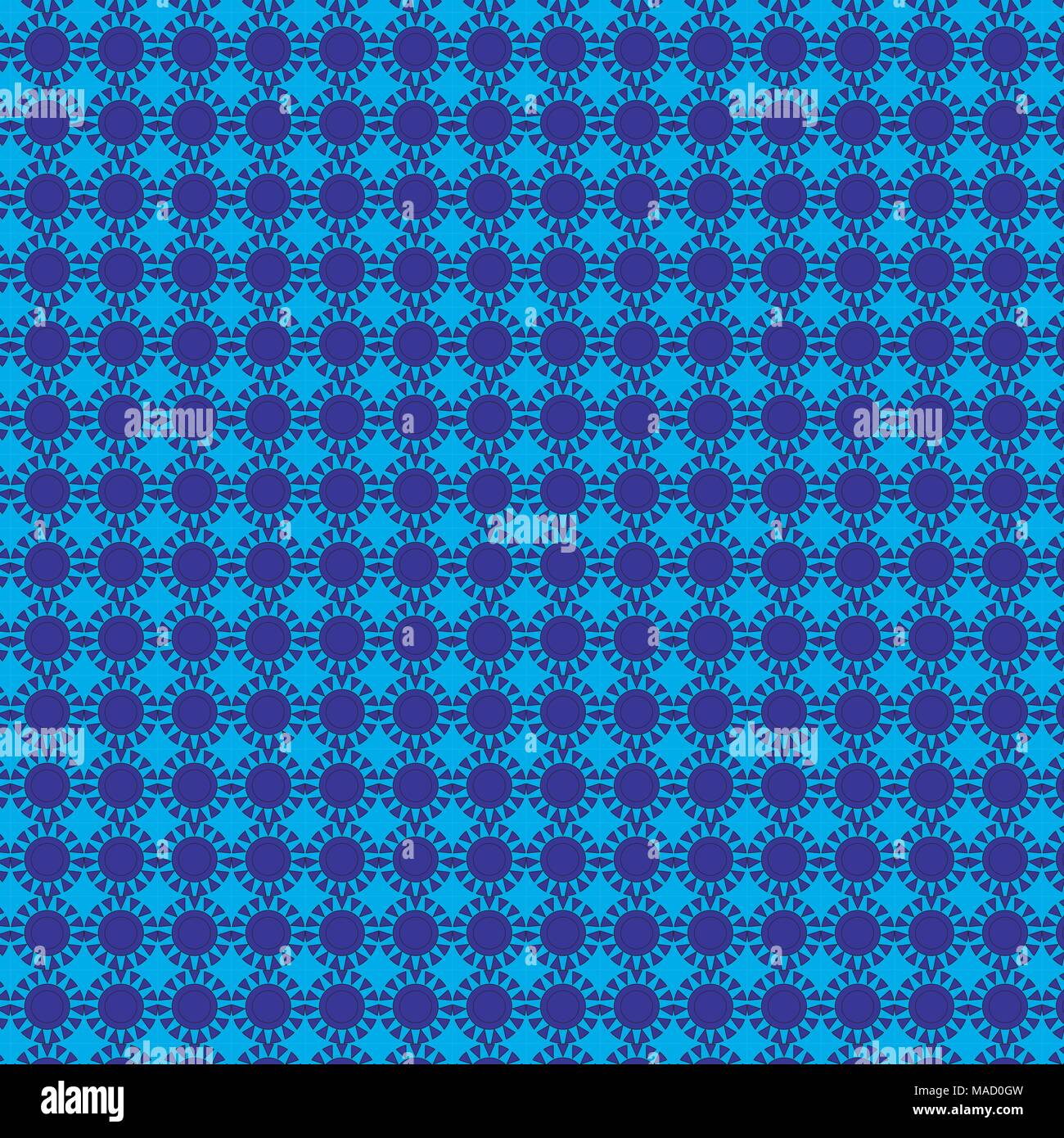 Seamless blue circles on light blue background Stock Vector