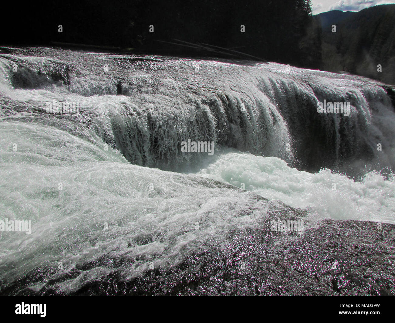 Lower Lewis River Falls in WA Stock Photo - Alamy