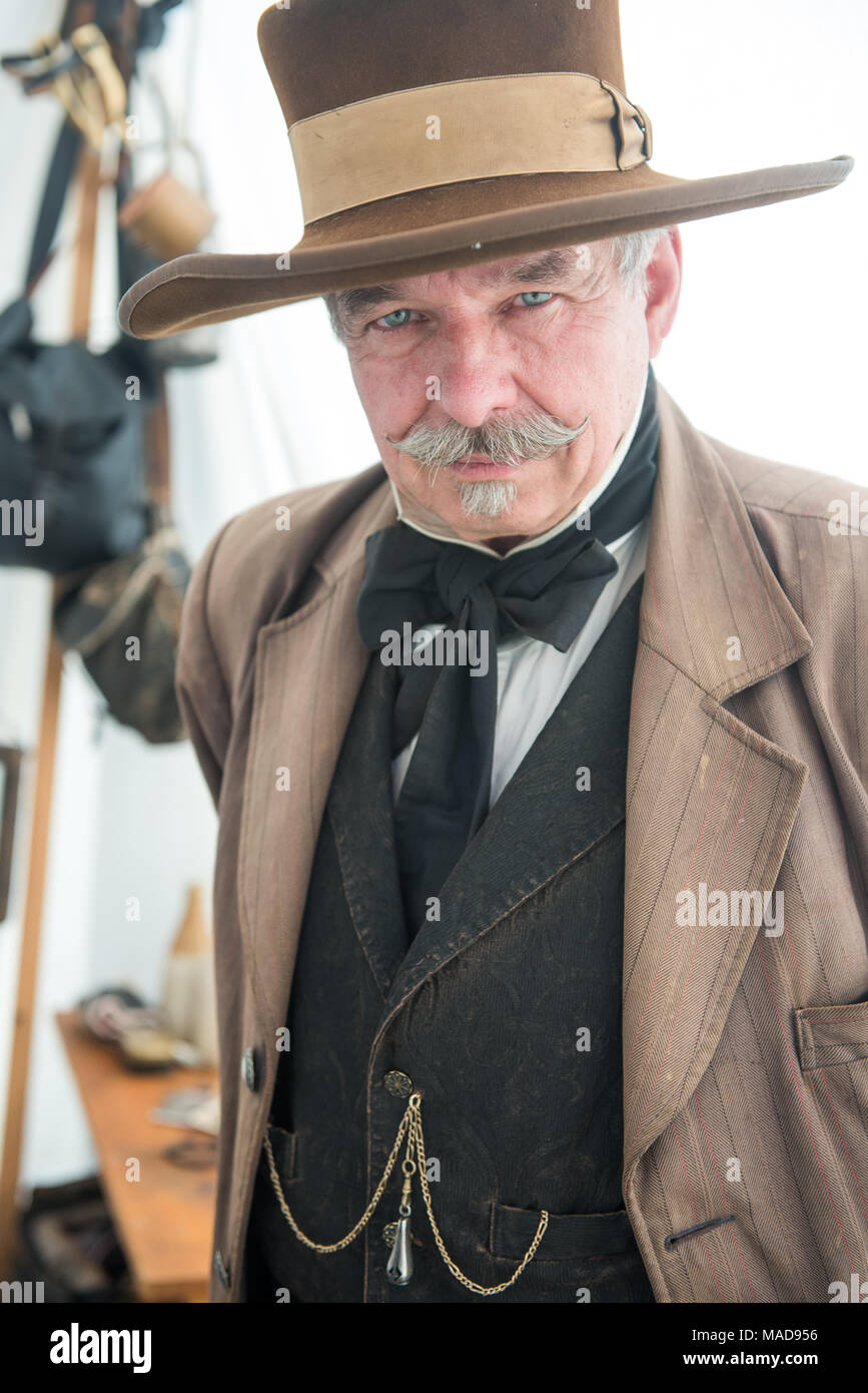 Cowboy old west reenactment in hi-res stock photography and images - Alamy
