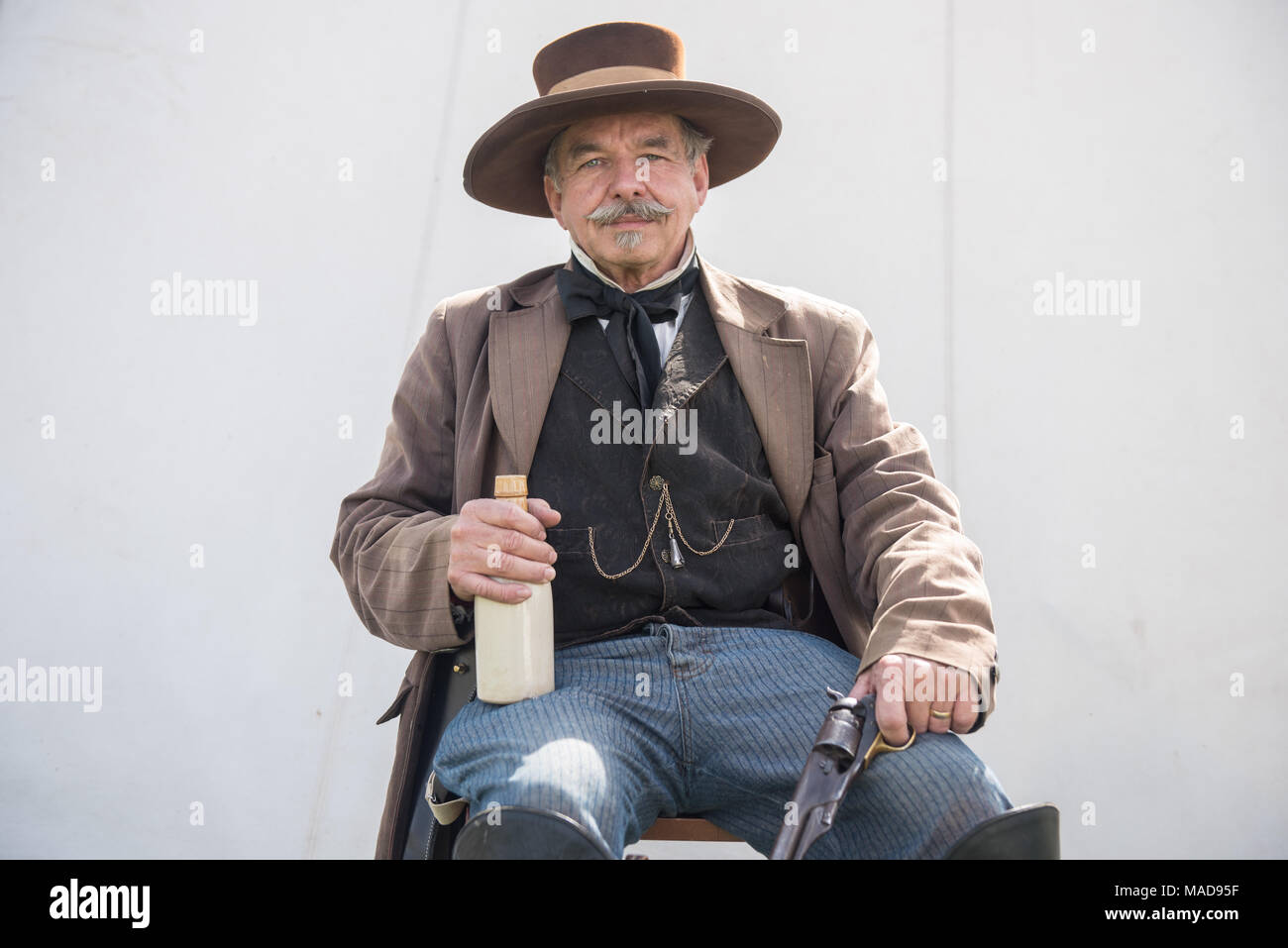 Cowboy old west reenactment in hi-res stock photography and images - Alamy