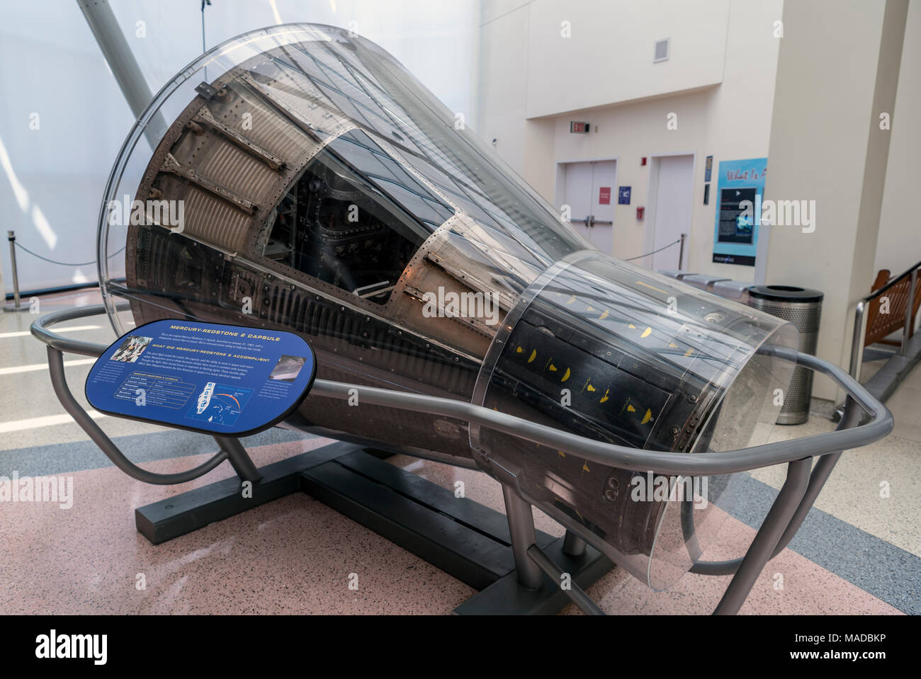 Gemini capsule, Science Museum, Los Angeles Stock Photo Alamy