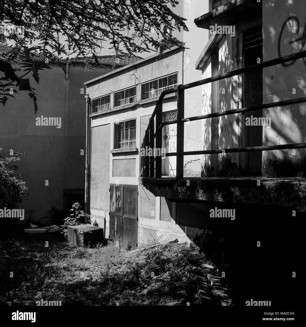 Industrial wasteland, Lyon, France Stock Photo Alamy