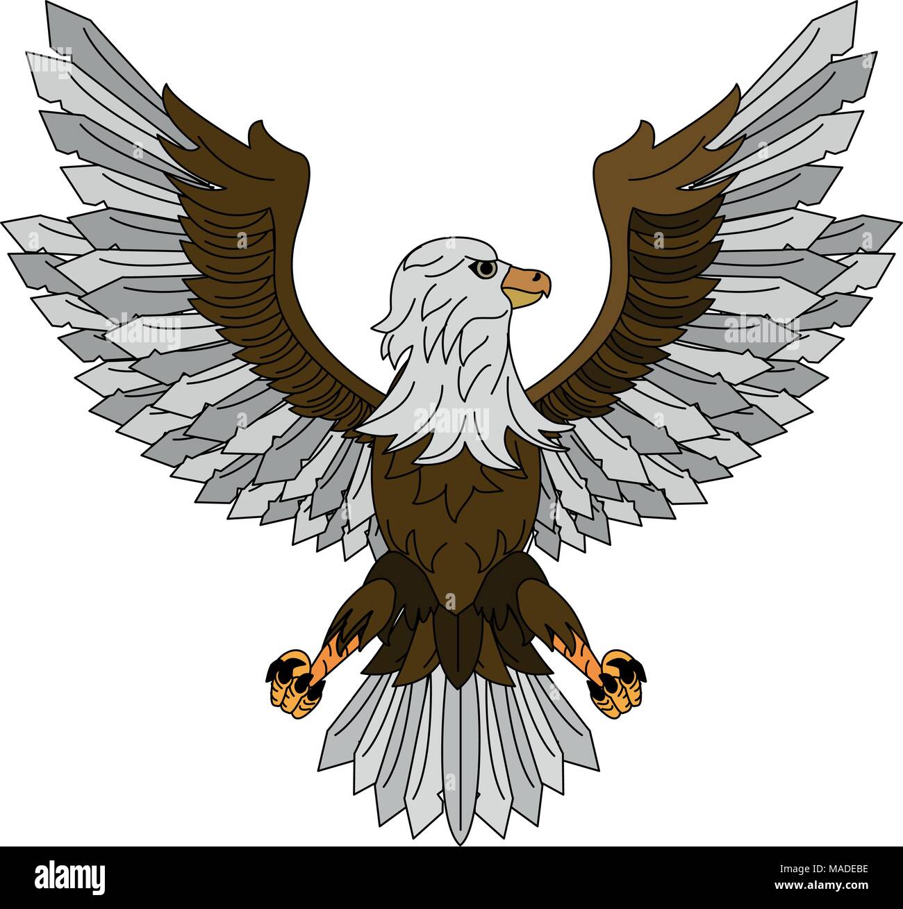 Eagle hawk symbol Stock Vector Image & Art Alamy