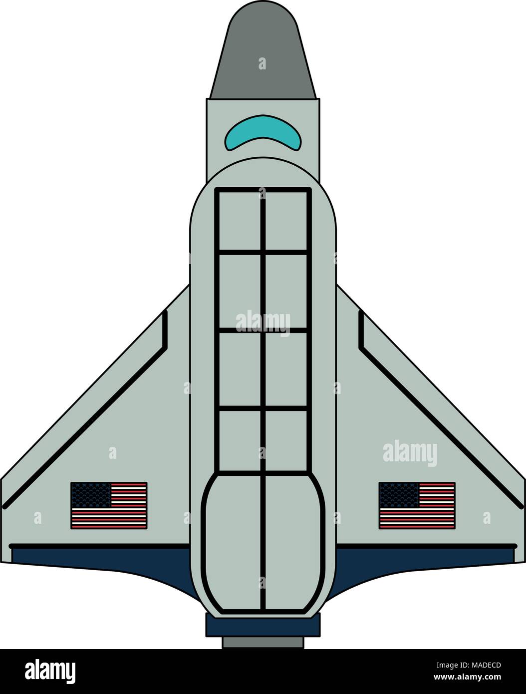 Spaceship taking off Stock Vector Image &amp; Art - Alamy
