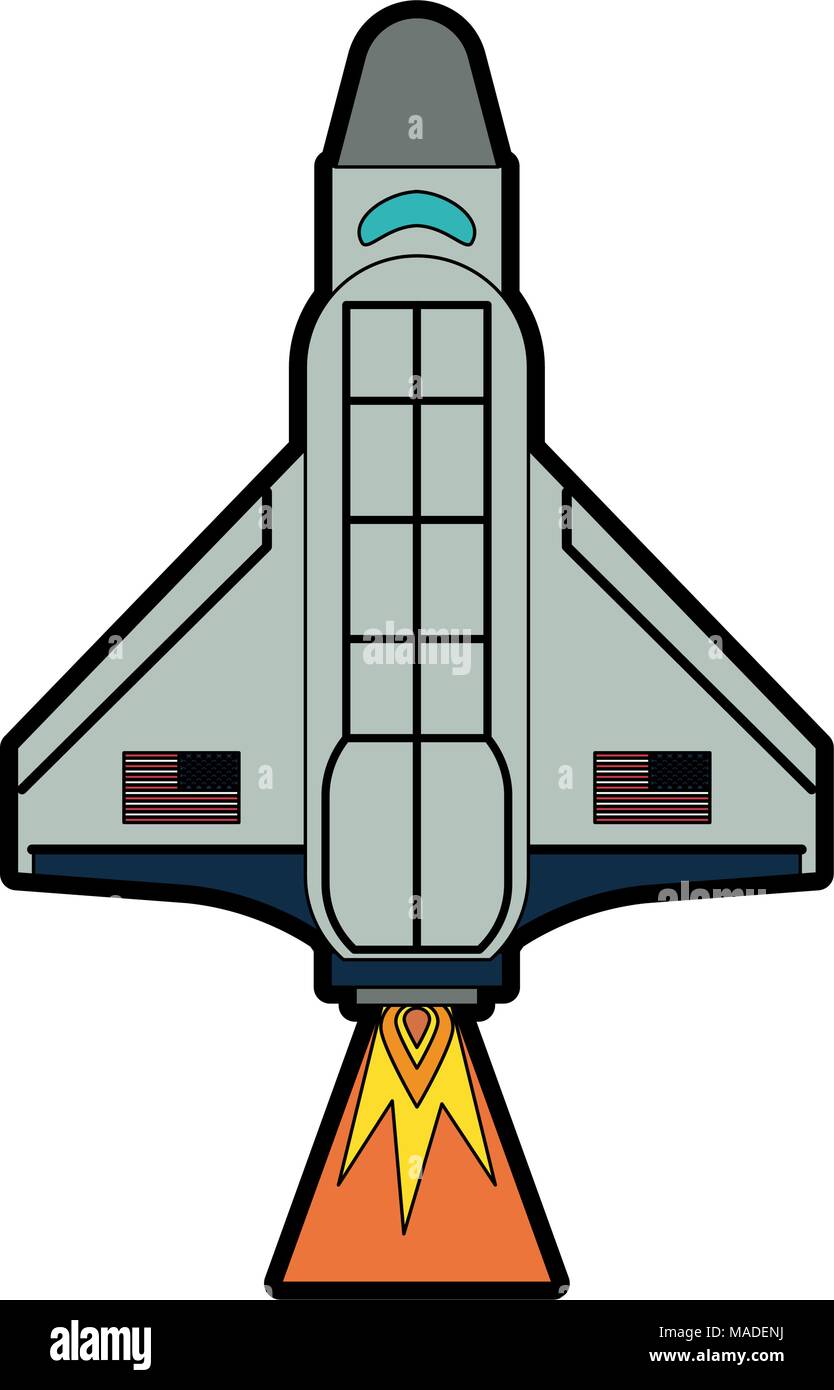 Spaceship taking off Stock Vector Image &amp; Art - Alamy