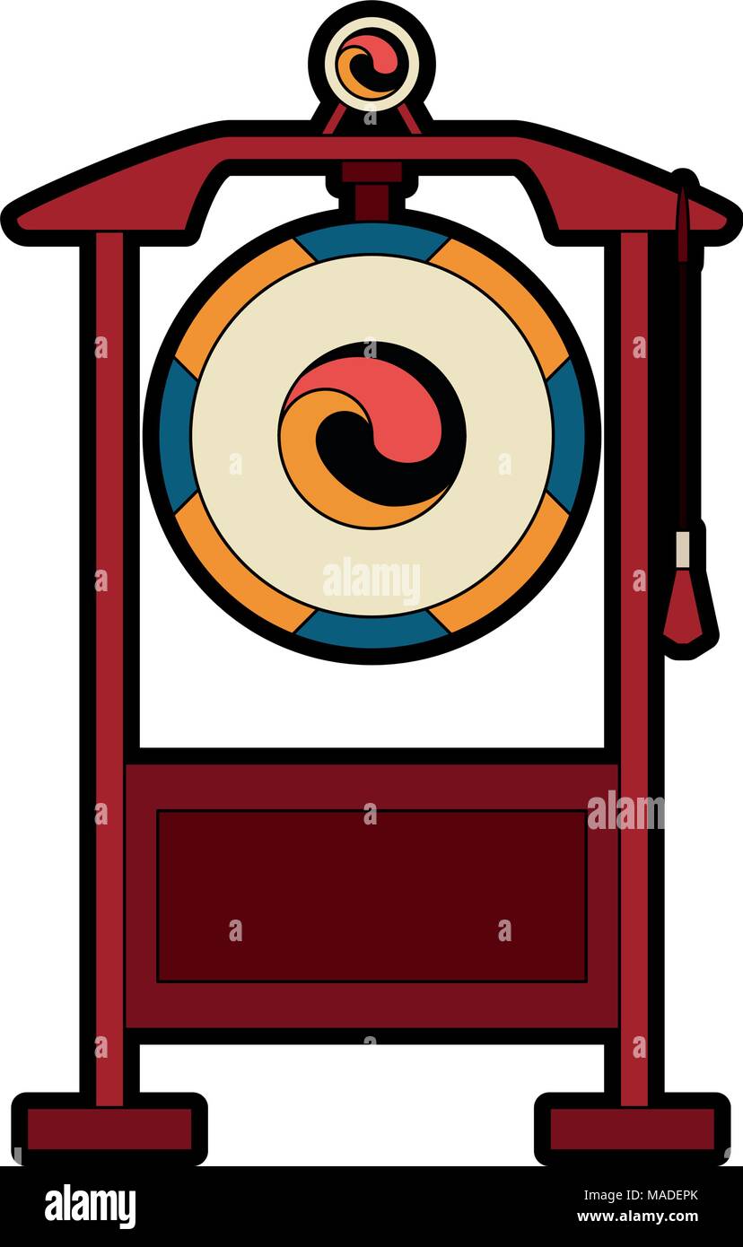 Asian gong music instrument Stock Vector Image & Art - Alamy