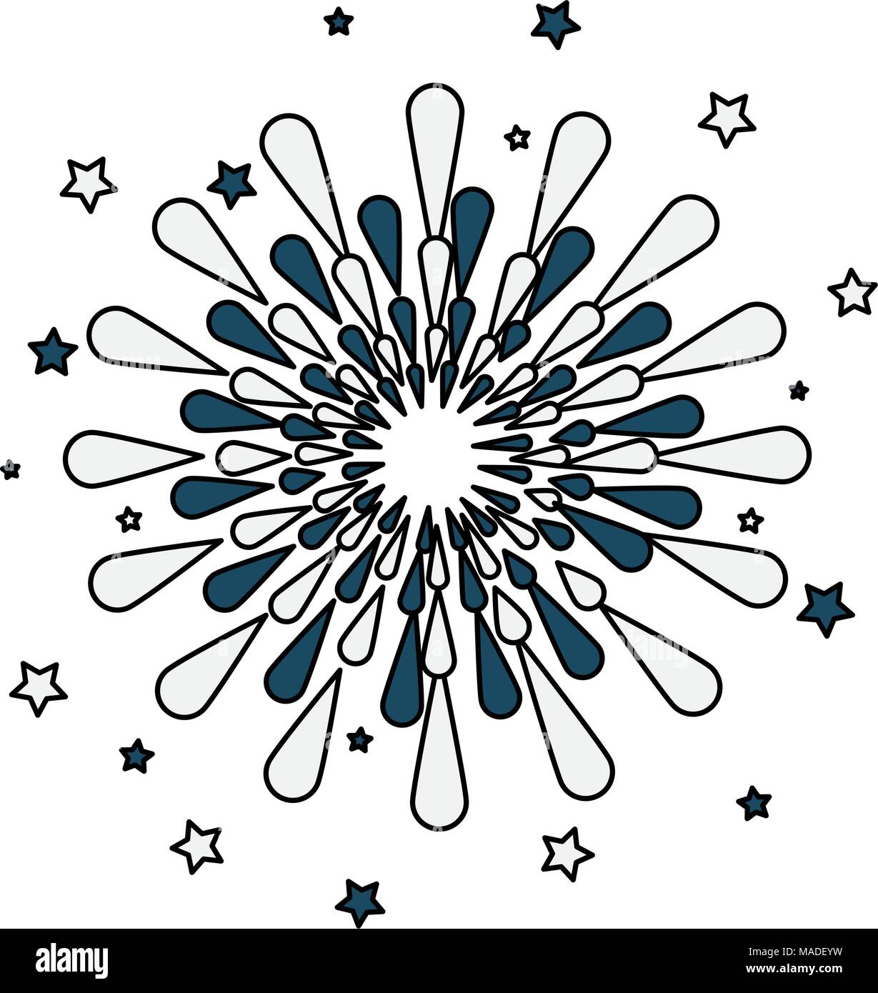 Firework Exploding Vector Fireworks exploding isolated Stock Vector Image & Art - Alamy