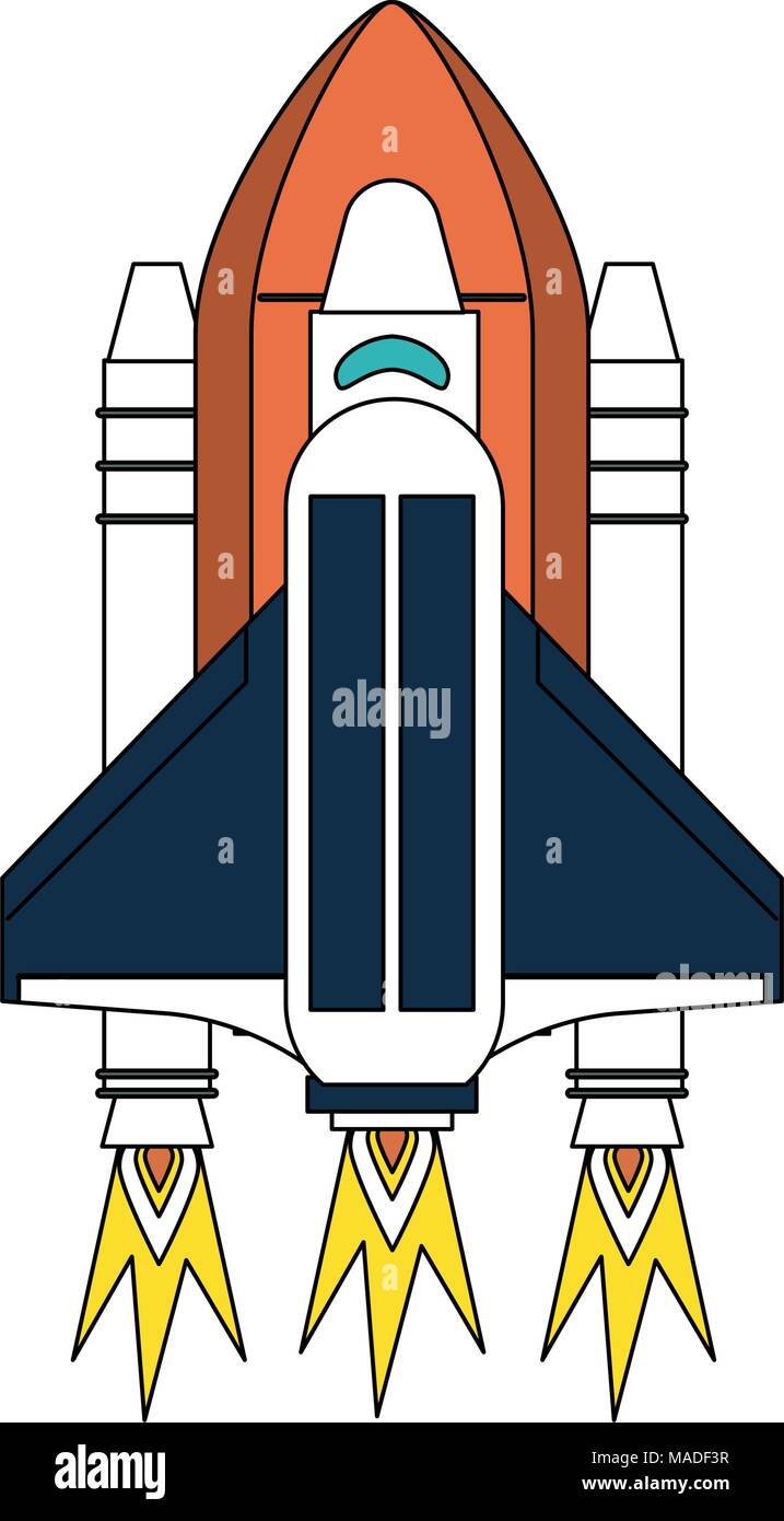 Spaceship taking off Stock Vector Image &amp; Art - Alamy