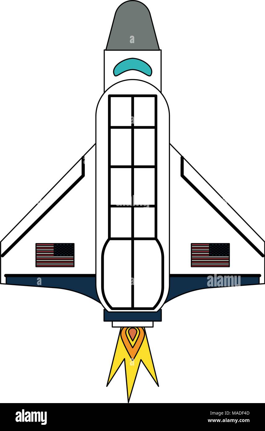 Spaceship taking off Stock Vector Image &amp; Art - Alamy