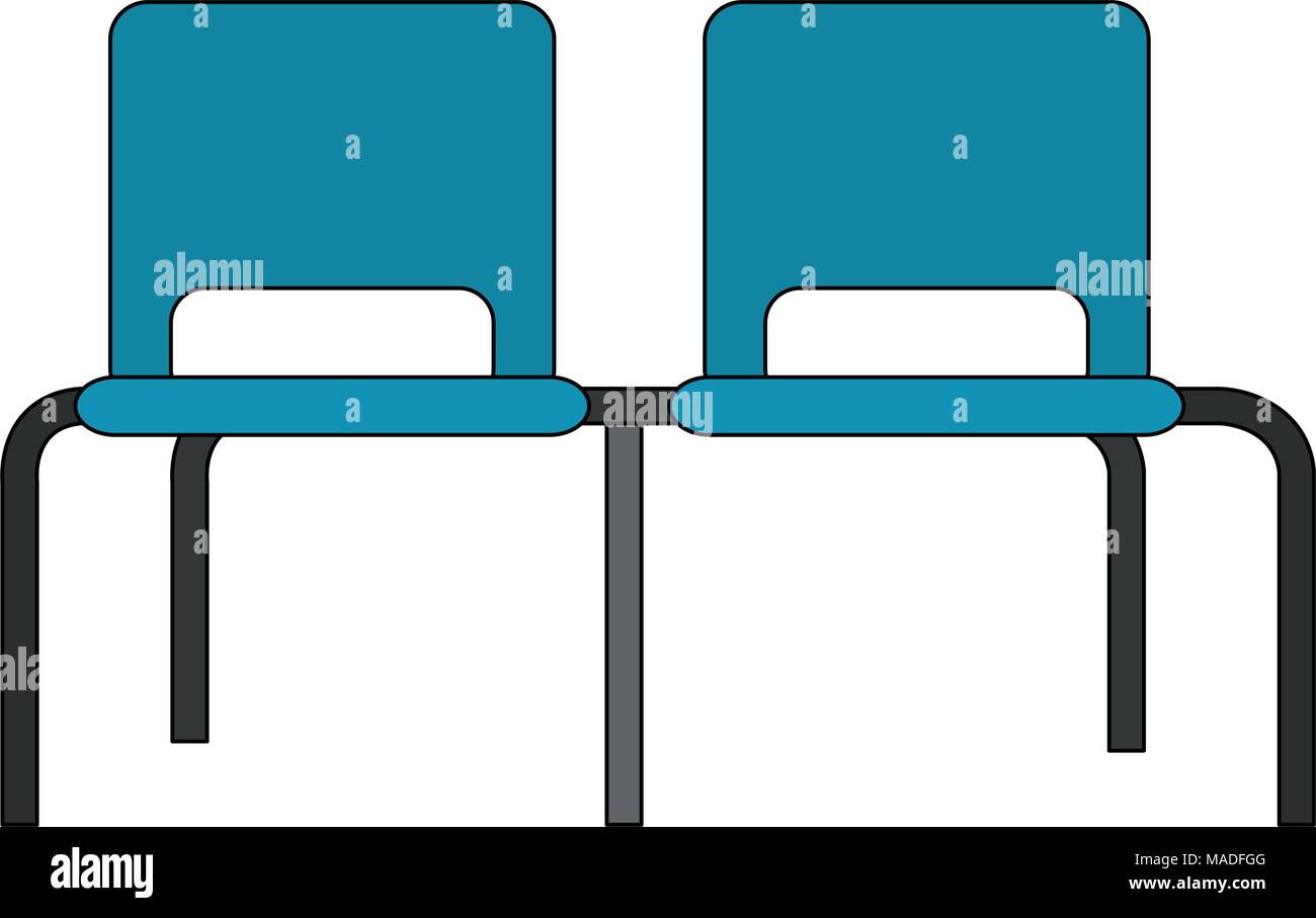 waiting chairs isolated Stock Vector Image & Art - Alamy