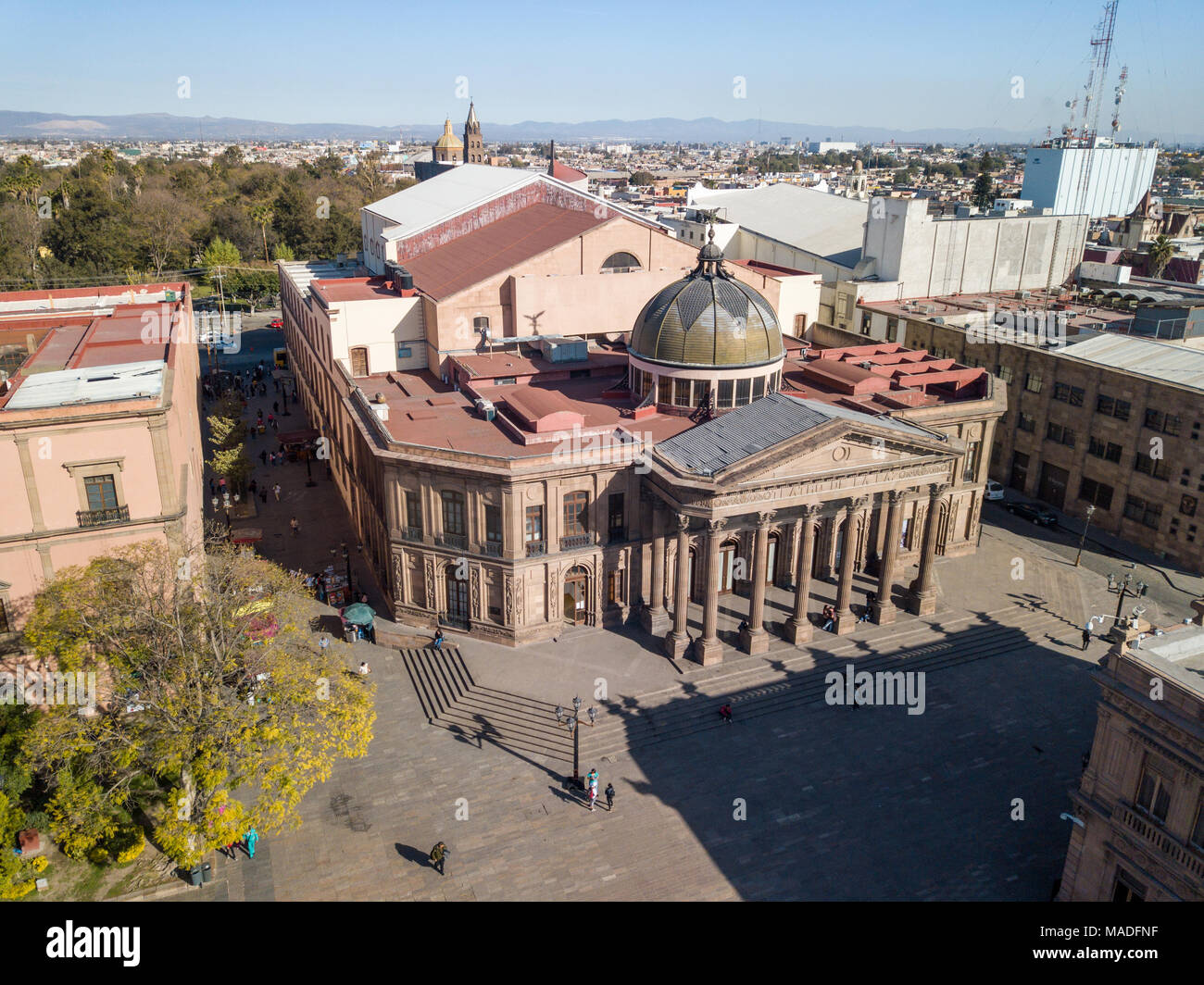 Historic Teatro de la Paz, San Luis Potosi, Mexico Stock Photo