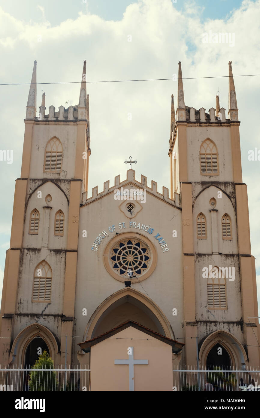 Malacca, Malaysia- February 04 2018: St. Peter's Church in Malacca. UNESCO World Heritage Sit Stock Photo