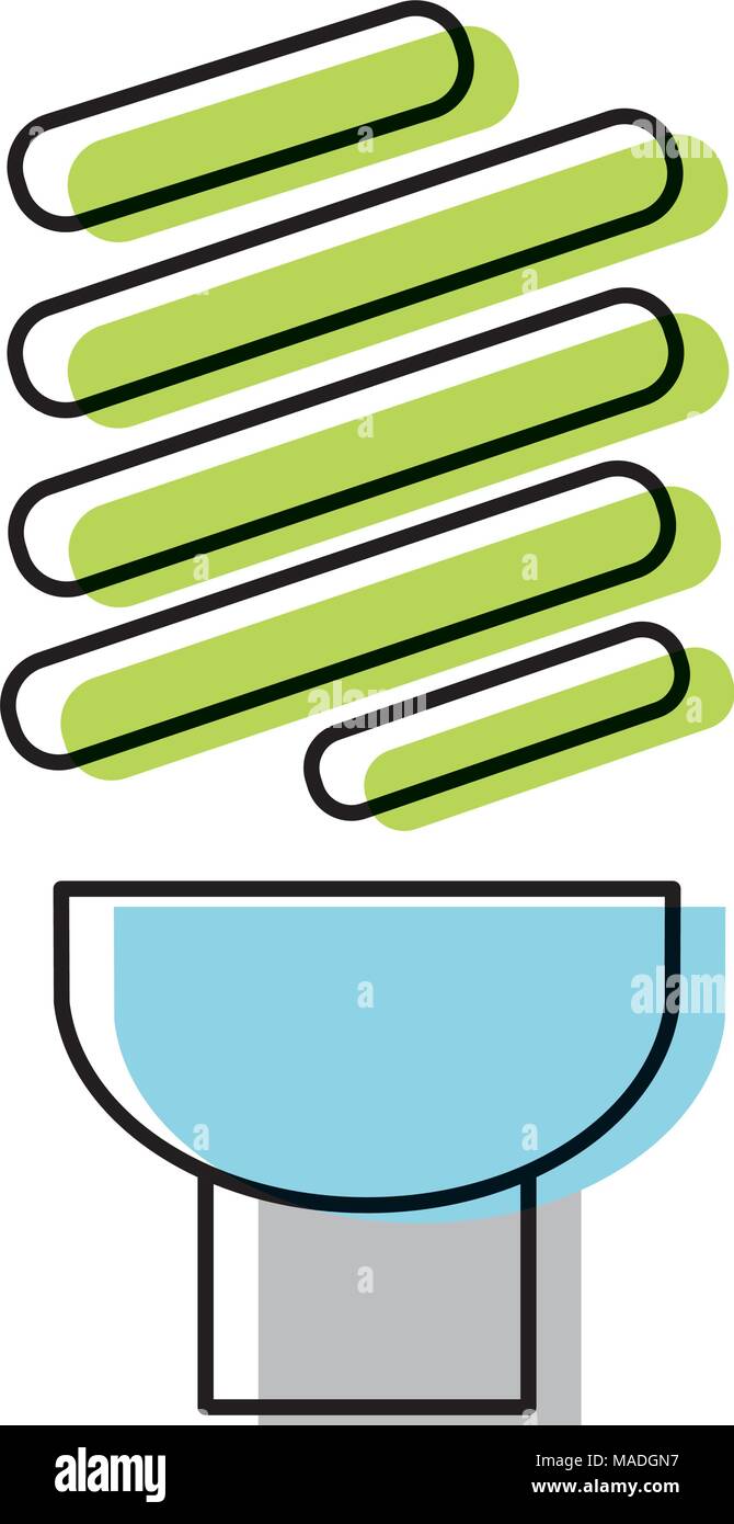 moved color bulb energy technology ecology conservation vector