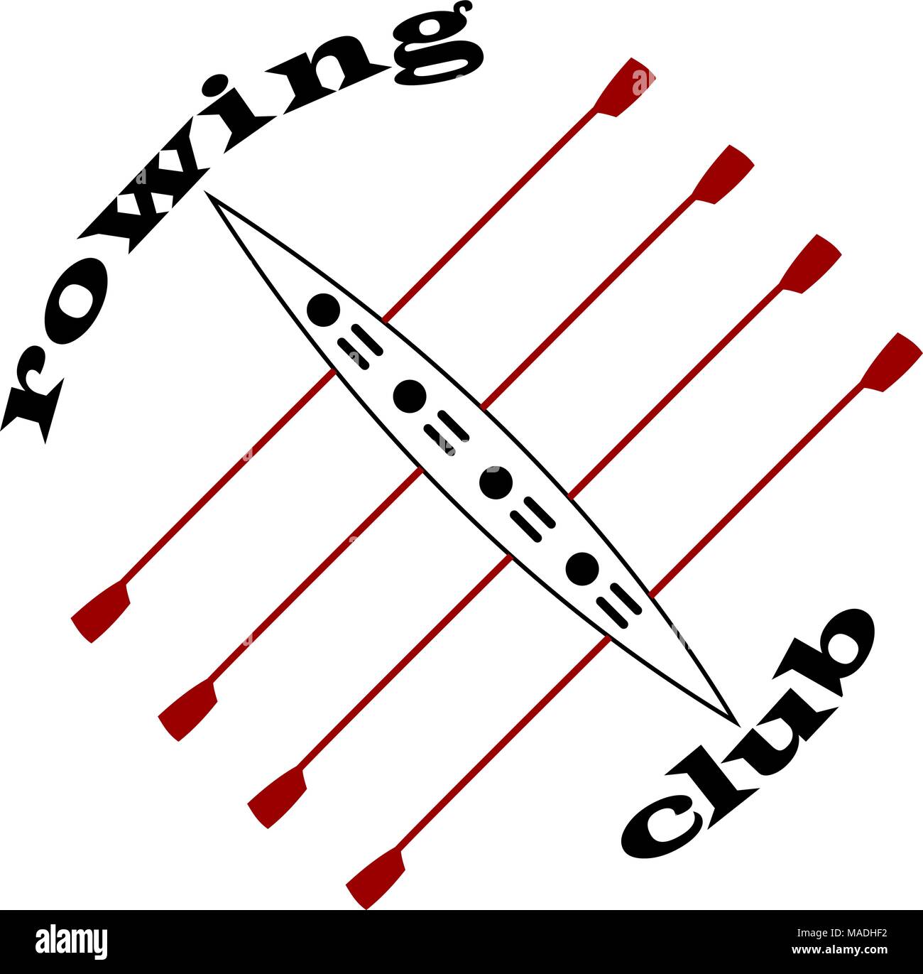 Rowing club emblem in vector Stock Vector Image & Art Alamy