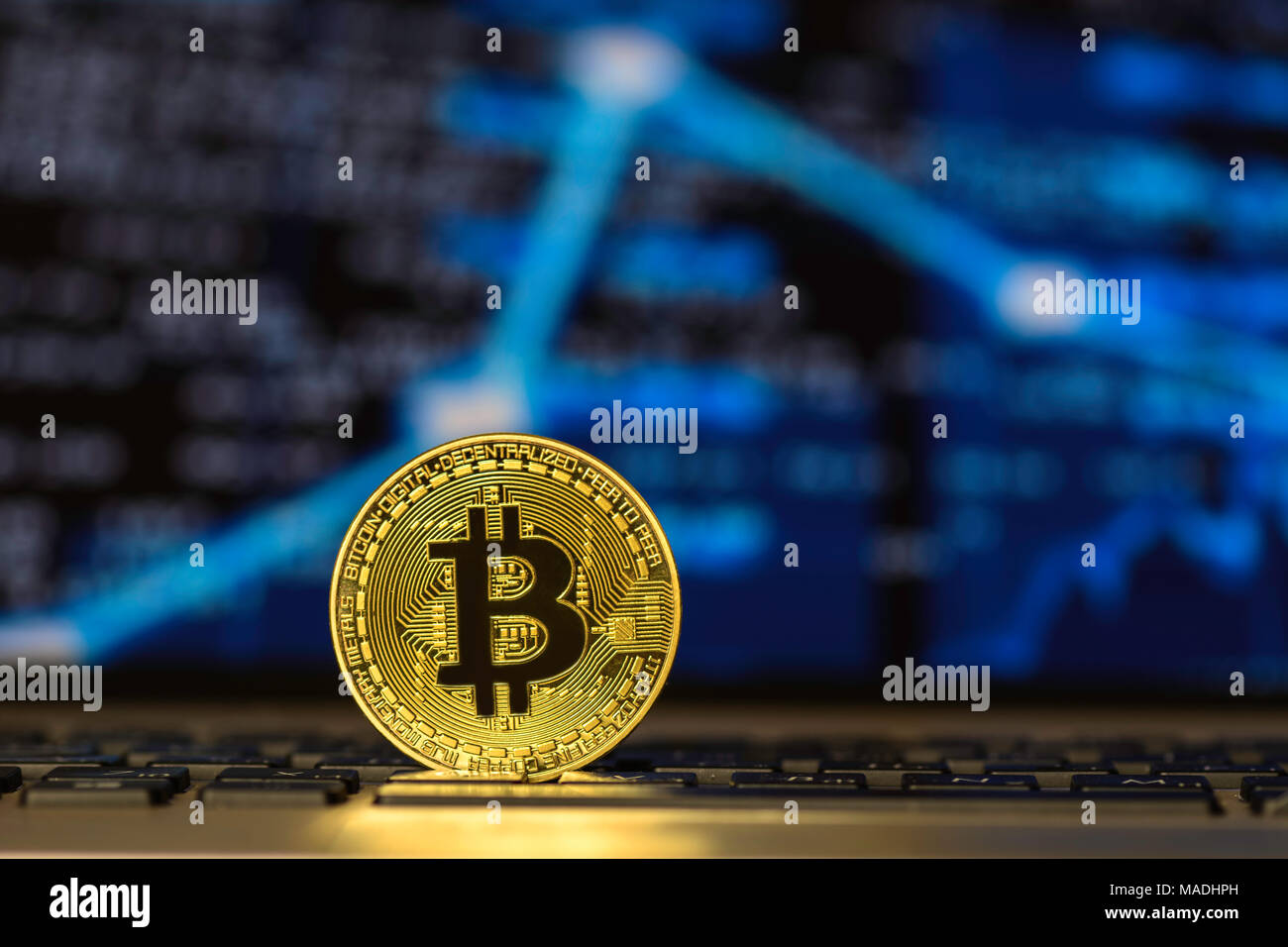 Blurry laptop graph on hi-res stock photography and images - Alamy