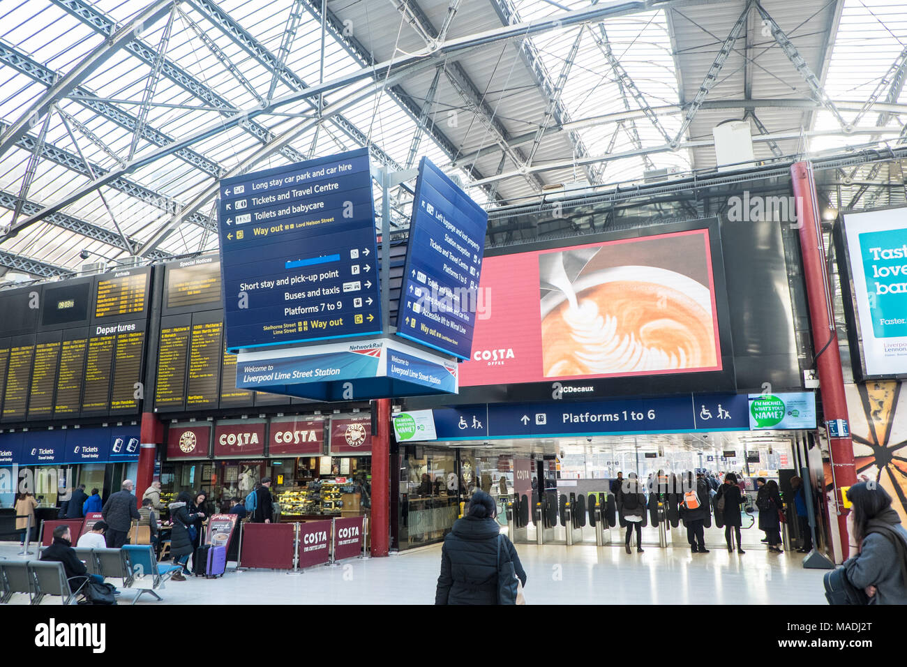 Rail Liverpool Lime Street,train,station,rail,transport,hub,Liverpool,Merseyside ...
