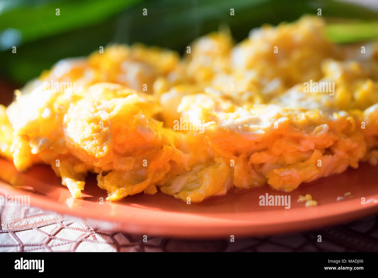 Leek scrambled eggs hi-res stock photography and images - Alamy