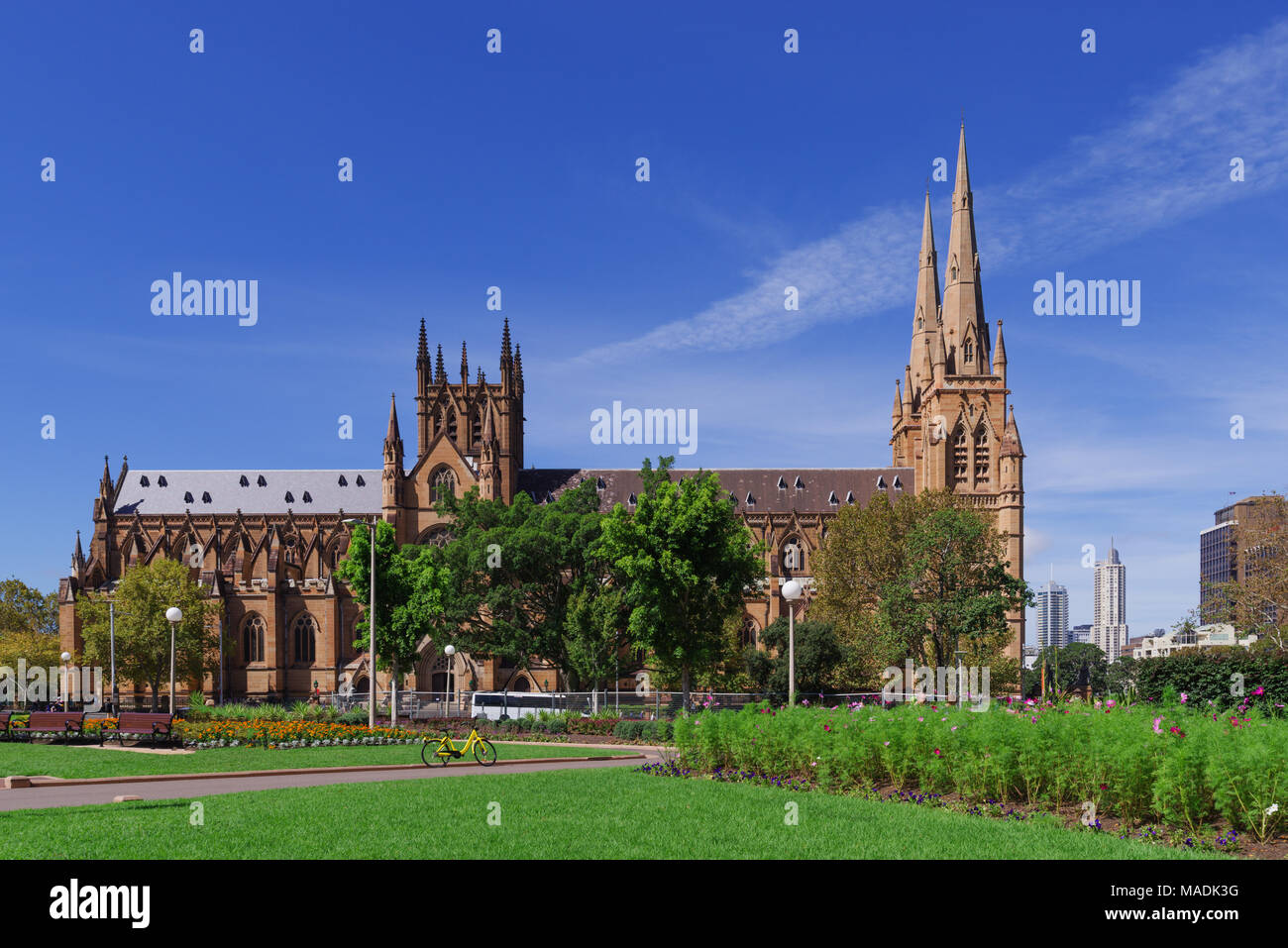 St. Mary Cathedral in Sydney city Australia Stock Photo