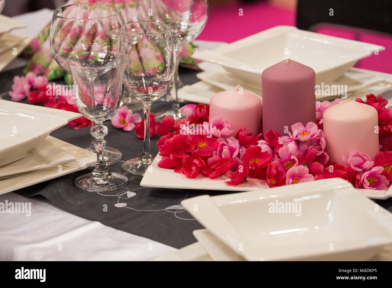 Meal Setting Ritual table setting for ceremonial meals Stock Photo - Alamy