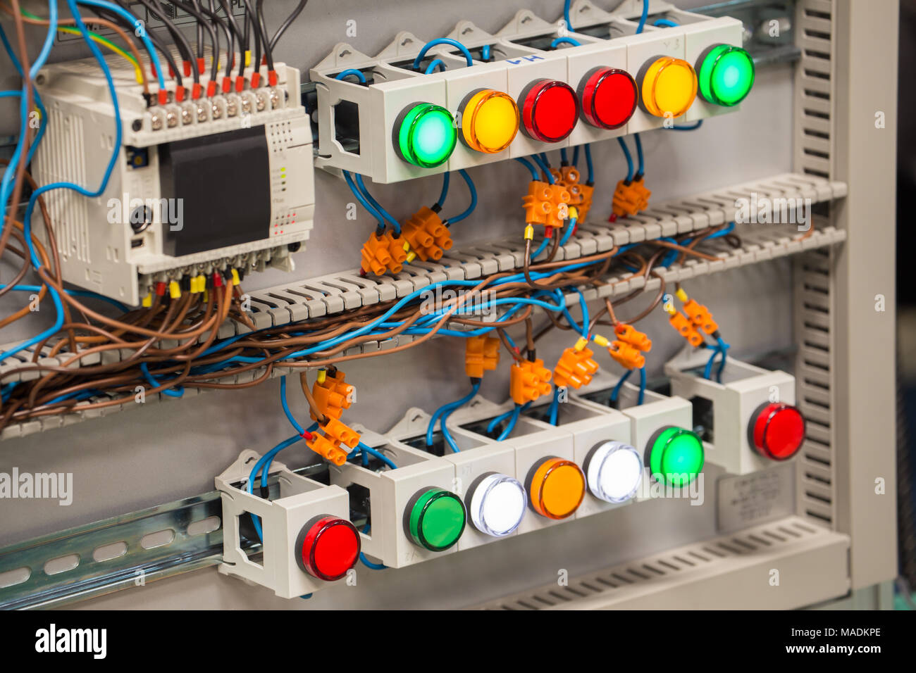 electric distribution box Stock Photo