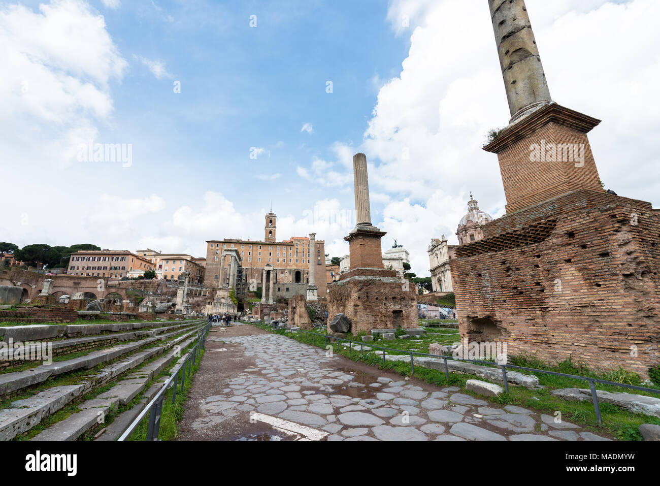 Strait Ancient Rome Horizontal picture stone streets hi-res stock photography and images ...