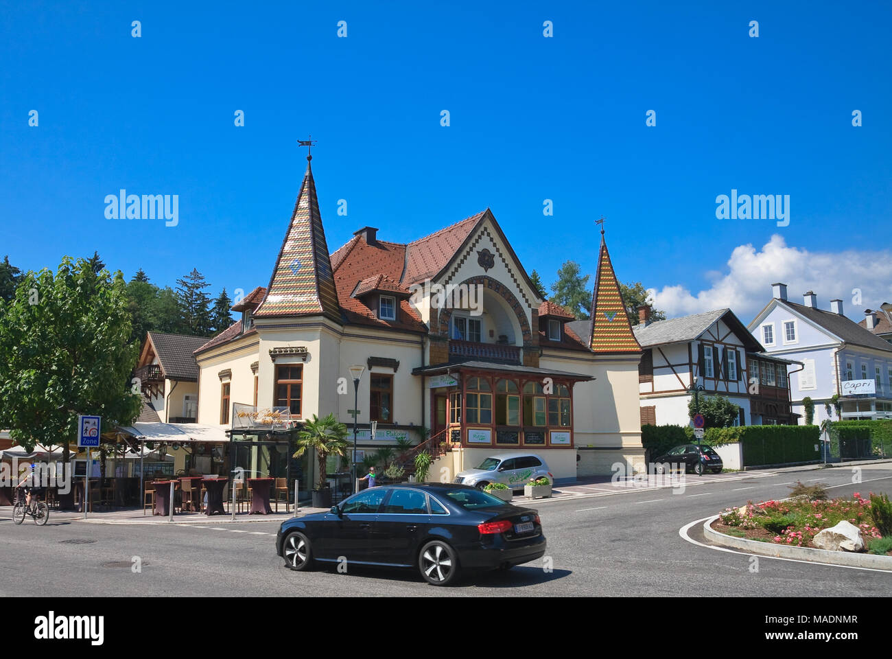 Resort Velden am Worthersee . Austria Stock Photo