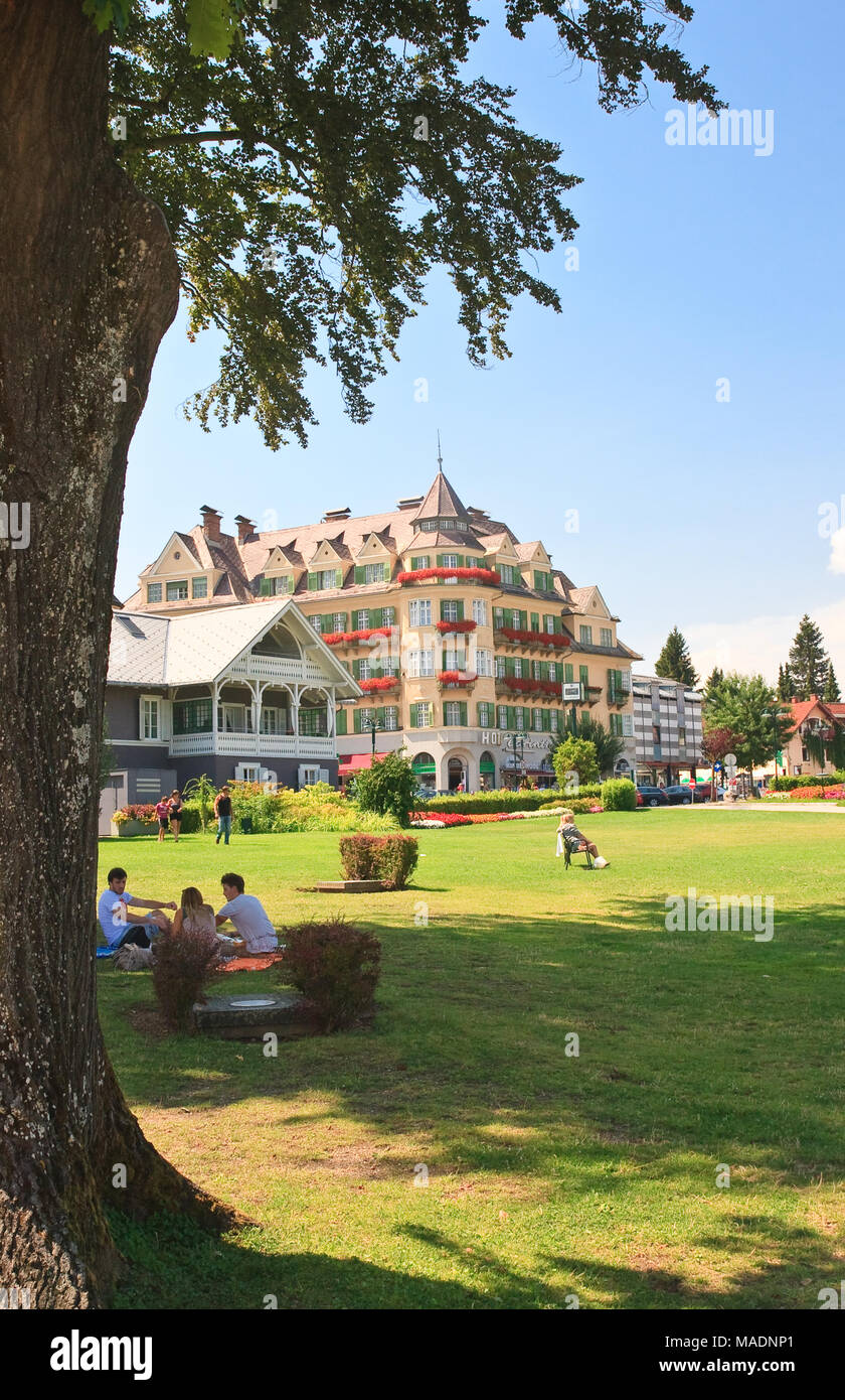 Resort Velden am Worthersee. Austria Stock Photo Alamy