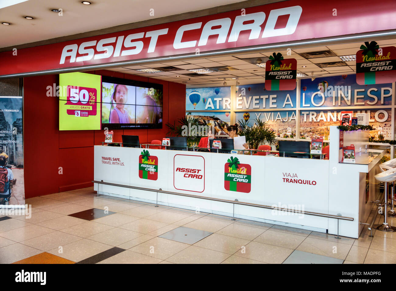 Argentina Buenos Aires Ministro Pistarini International Airport Ezeiza Eze Terminal Concourse Gate Area Interior Inside Assist Card Travel Insur Stock Photo Alamy