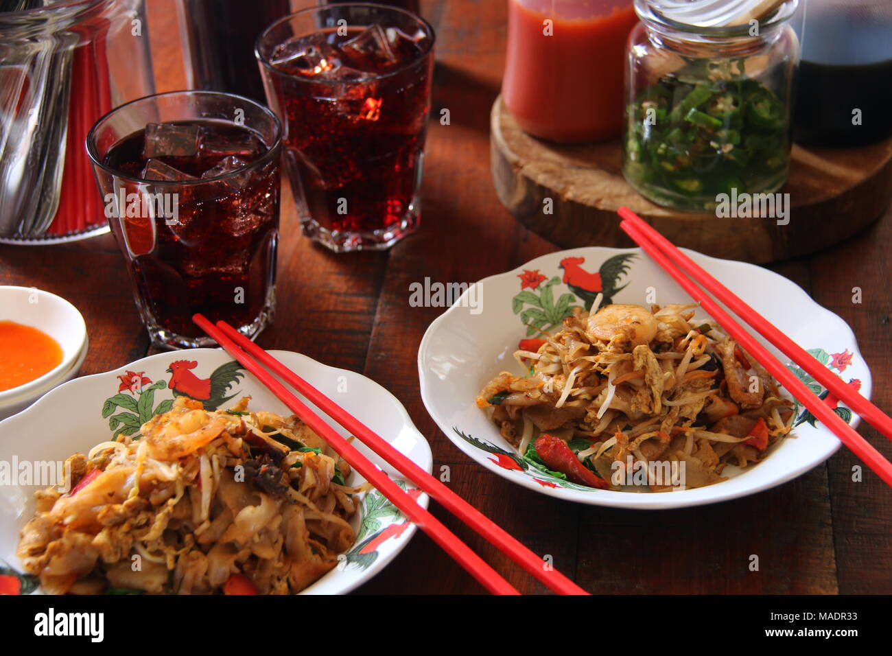 Fried Kway Teow A Popular Street Food Dish Of Stir fried Flat Rice fried-kway-teow-a-popular-street-food-dish-of-stir-fried-flat-rice