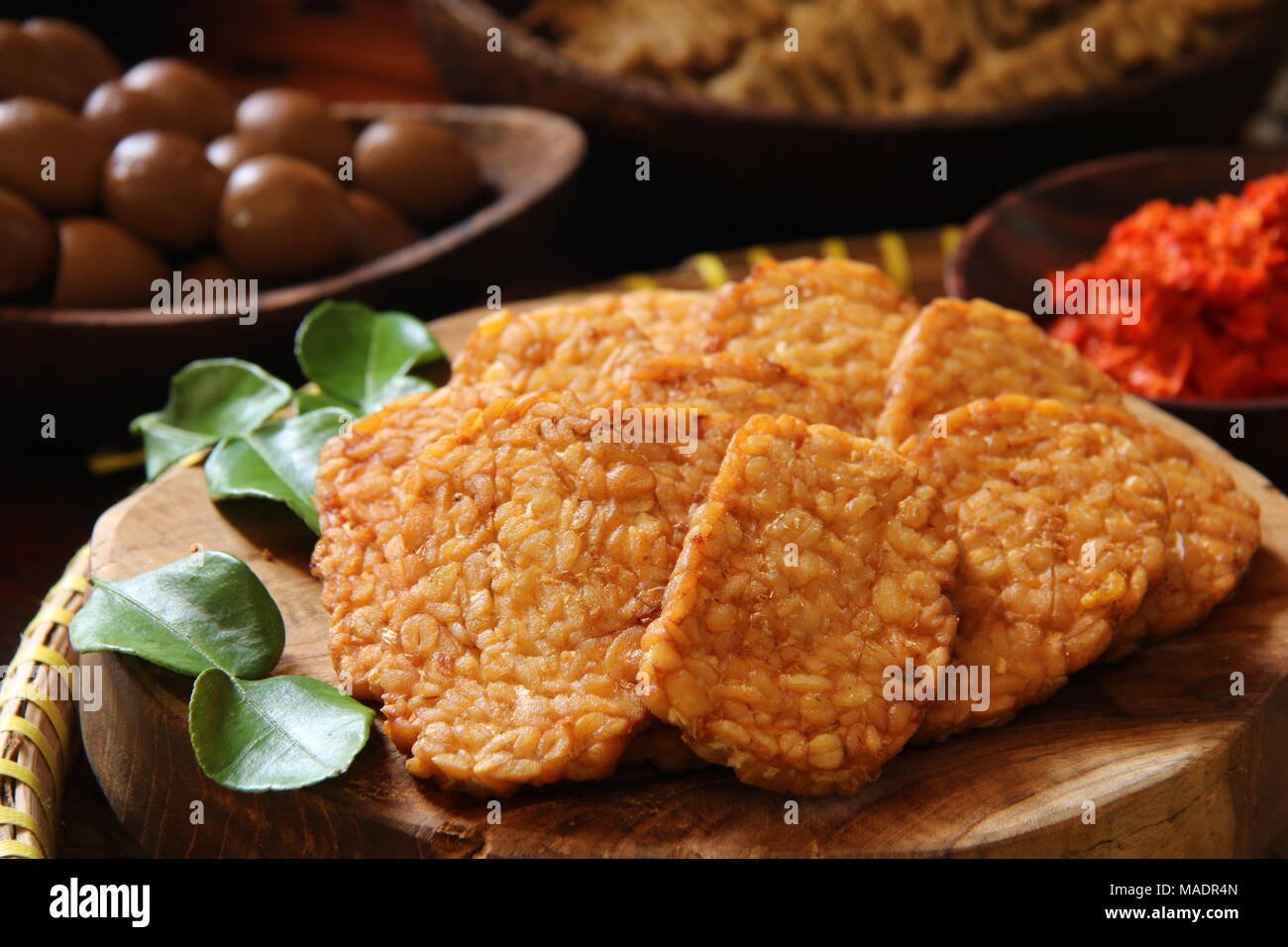 Tempeh food stall hires stock photography and images Alamy