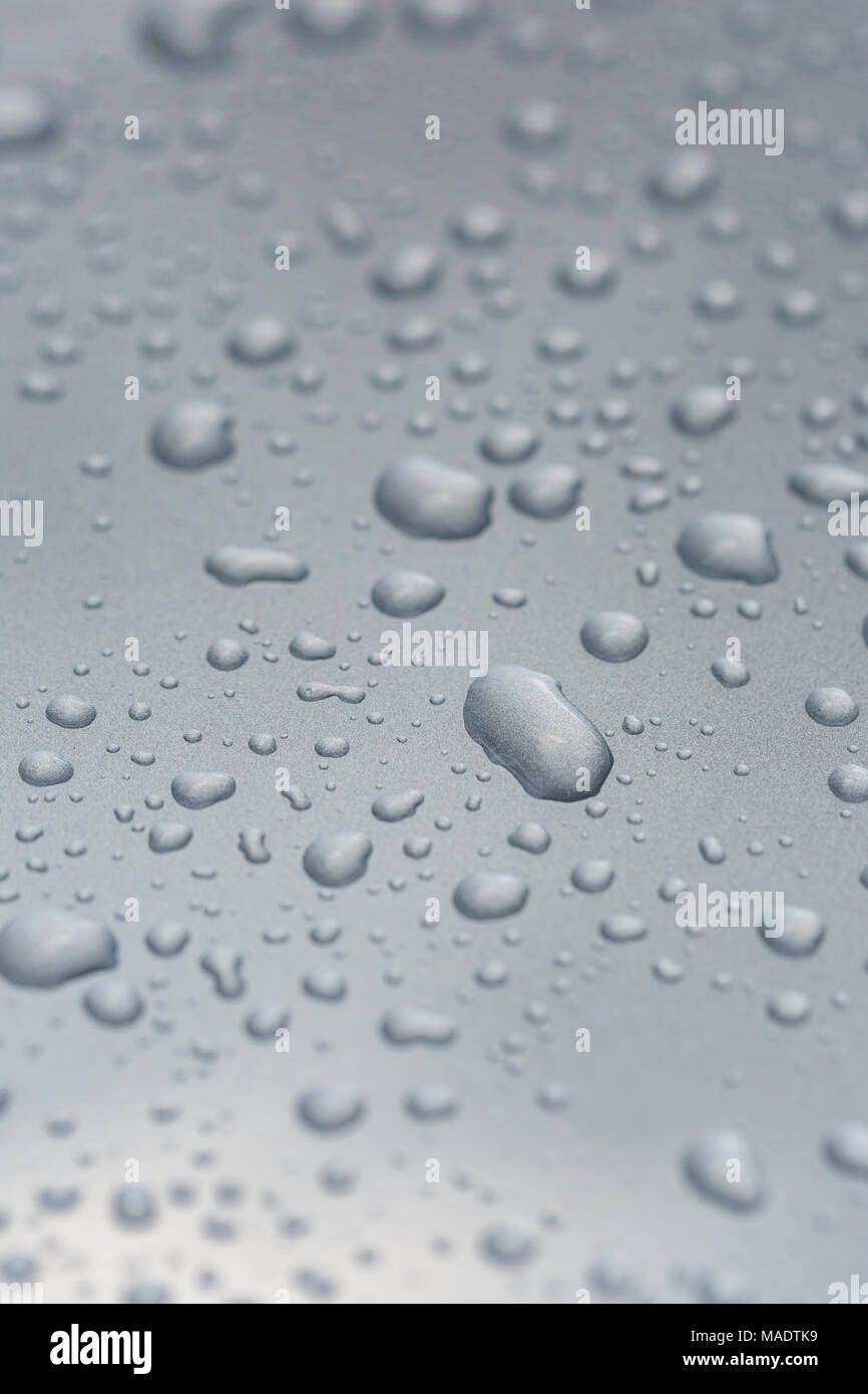 Grey water drops background Stock Photo - Alamy