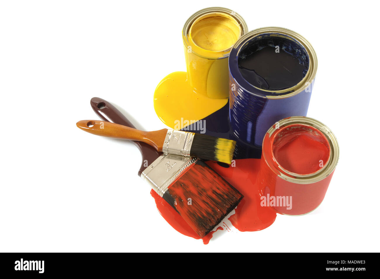 Dripping paint cans Cut Out Stock Images & Pictures Alamy