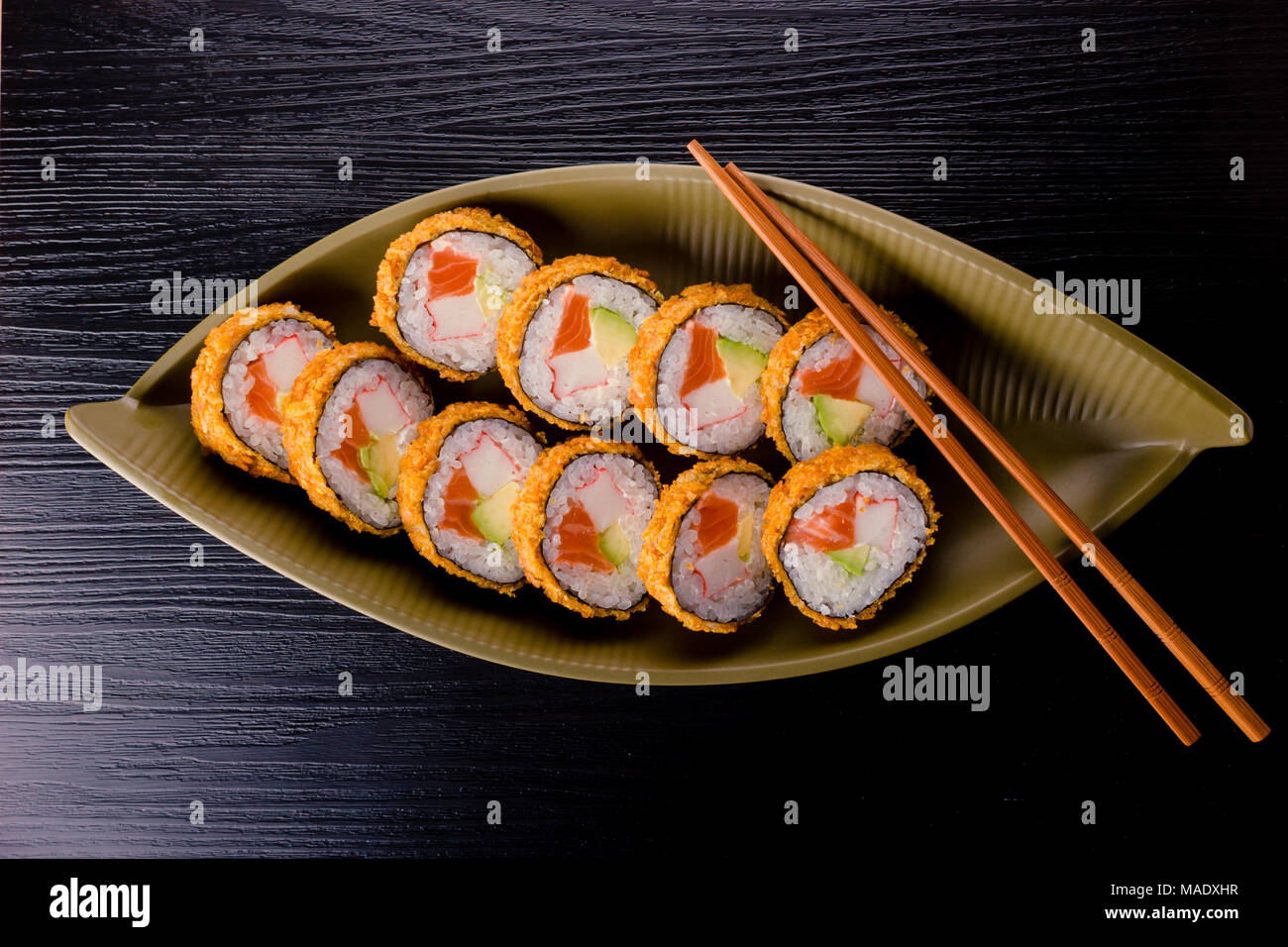 Japanese food, tempura roll Stock Photo Alamy
