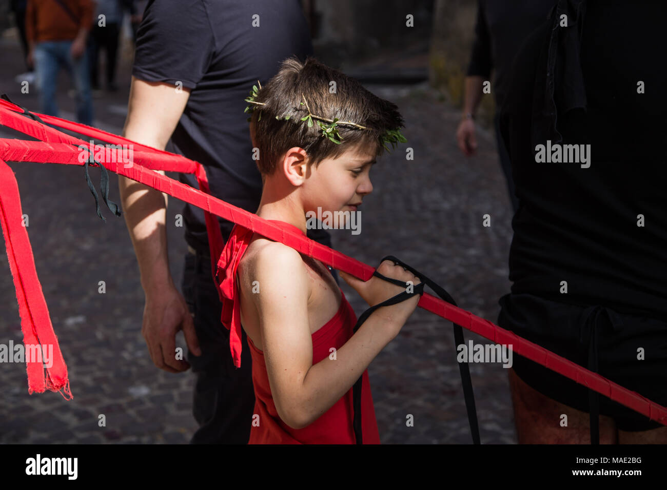 Religion christianity passion flagellation christ hi-res stock ...