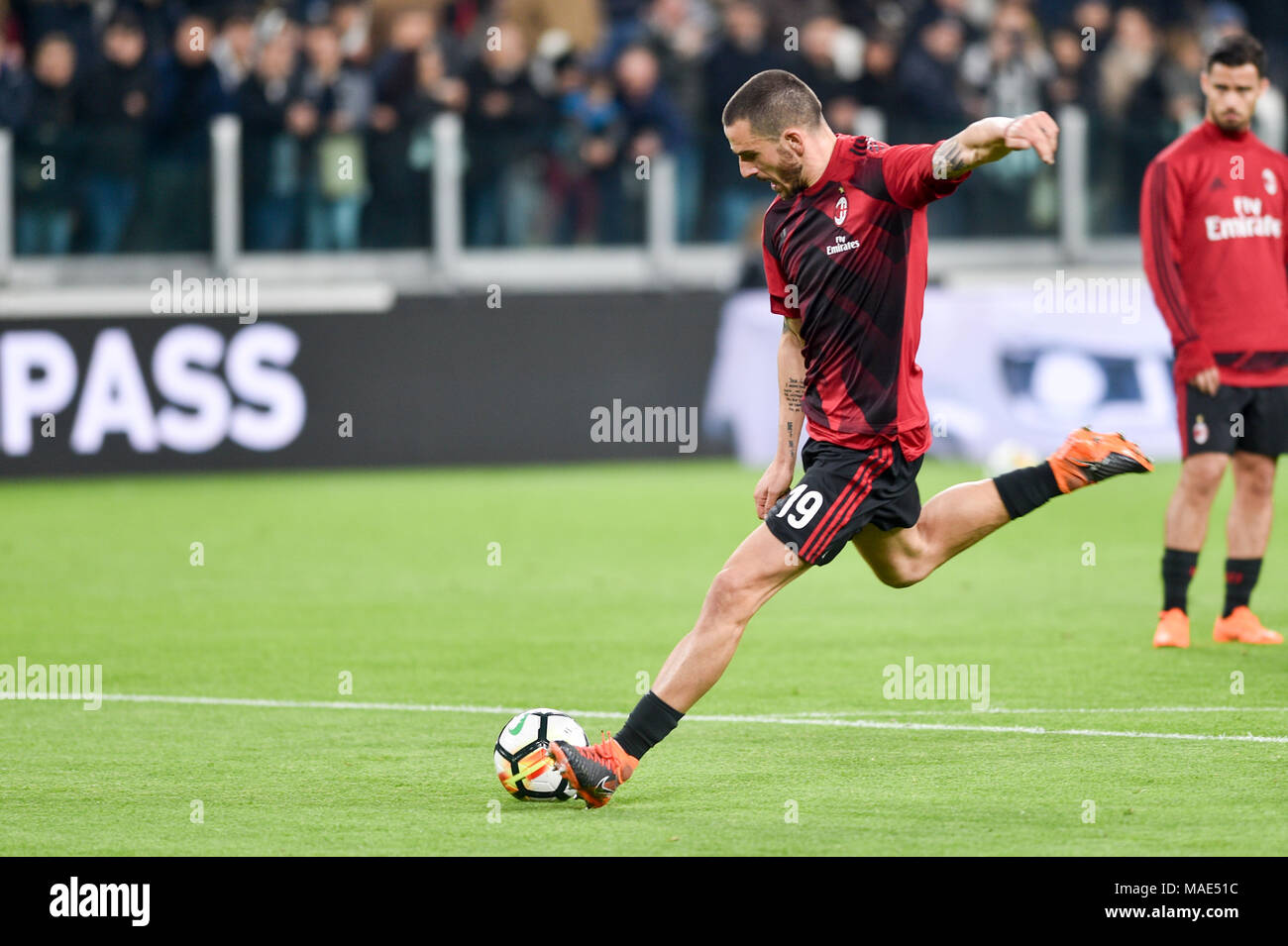 Leonardo Bonucci Ac Milan During The Serie A Football Match Between Juventus Fc Vs Ac Milan