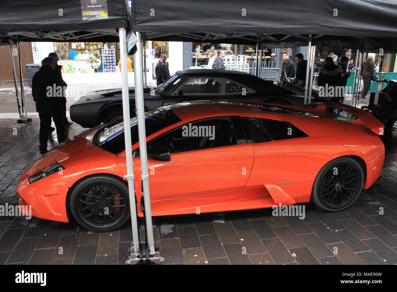 Fast & Furious Cars on Display before the start of UK Arena live shows. Newcastle, UK. 31st March, 2018. David Whinham/Alamy Live News Stock Photo