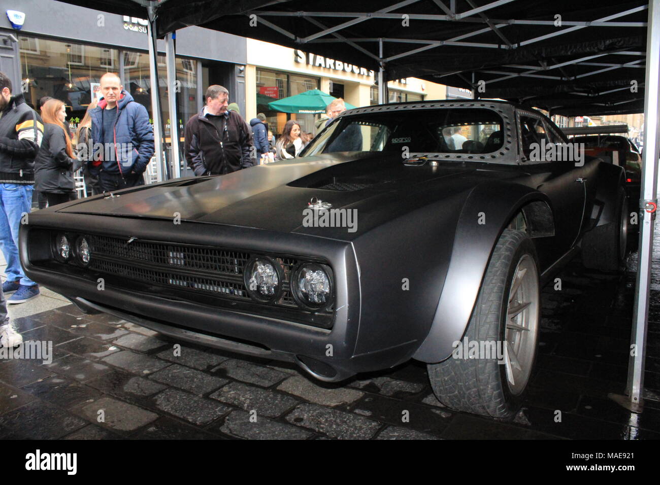 Fast & Furious Cars on Display before the start of UK Arena live shows. Newcastle, UK. 31st March, 2018. David Whinham/Alamy Live News Stock Photo